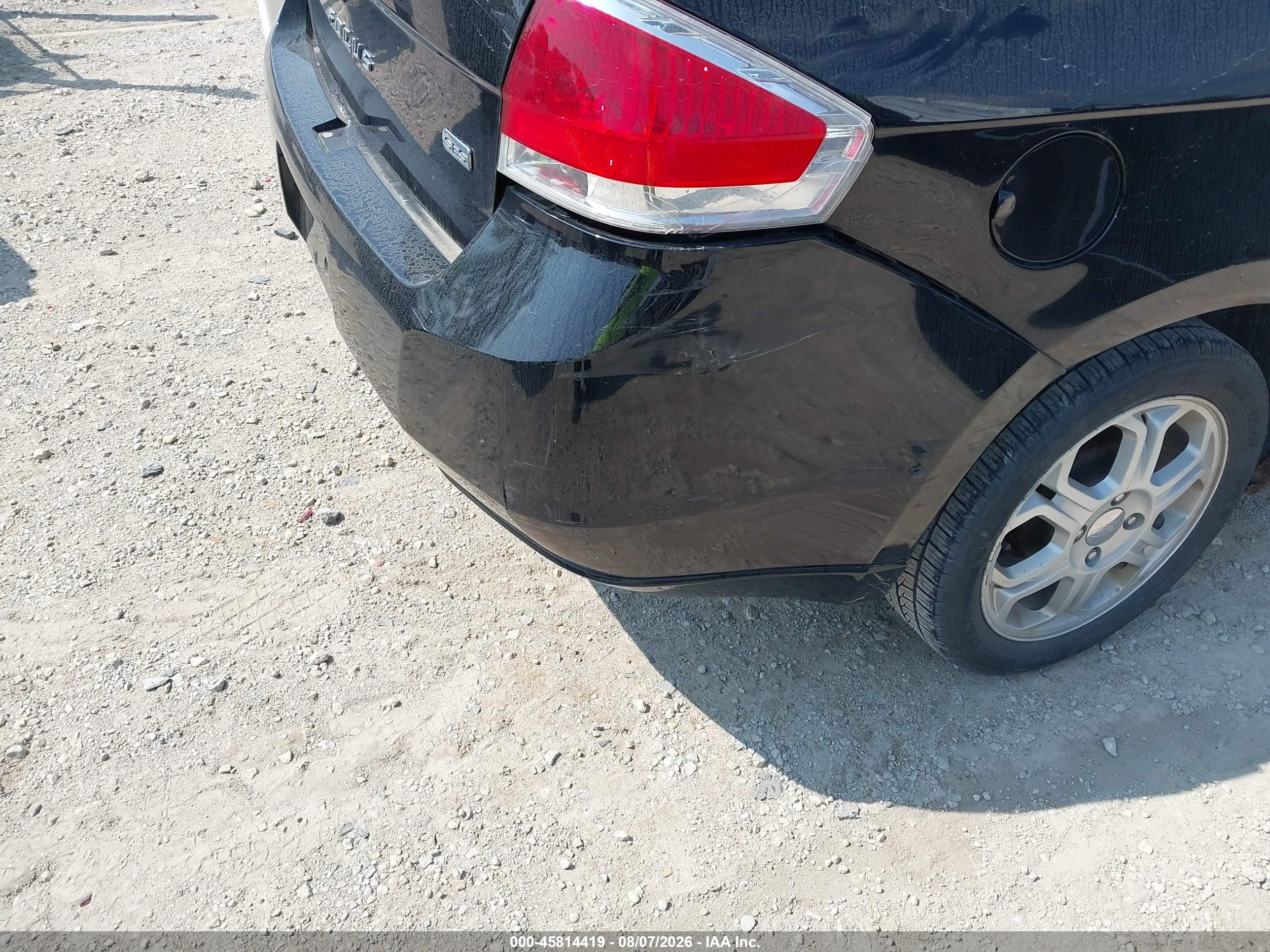 2008 Ford Focus Se/ses Black vin: 1FAHP35N08W203036