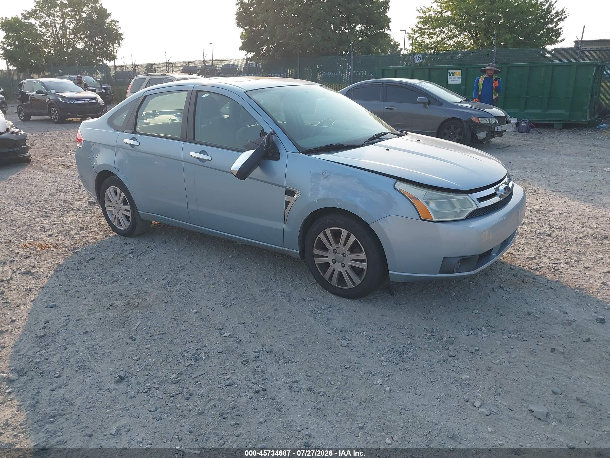 2008 Ford Focus Se/ses Silver vin: 1FAHP35N08W216112