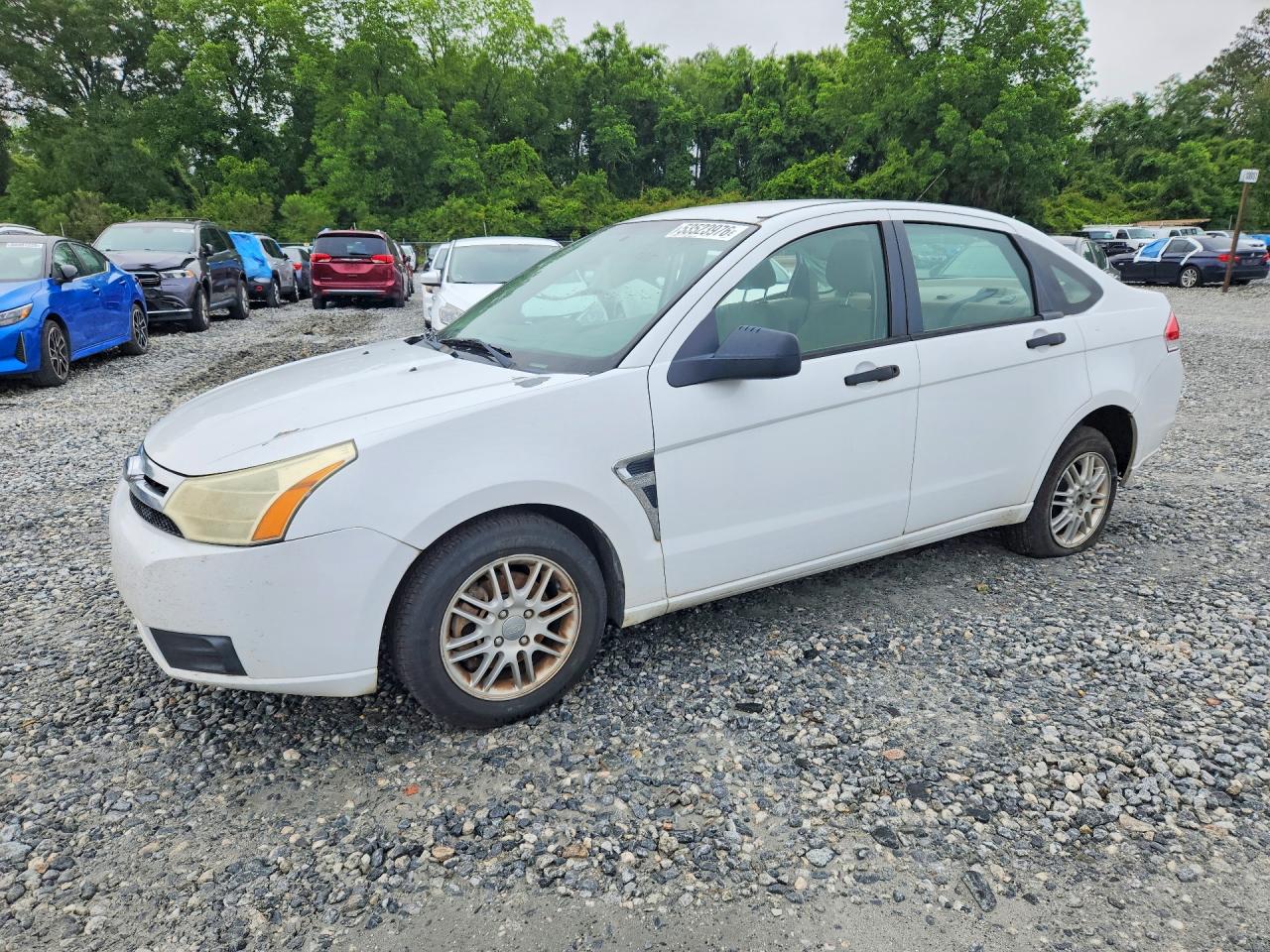 2008 Ford Focus Se White vin: 1FAHP35N08W227806