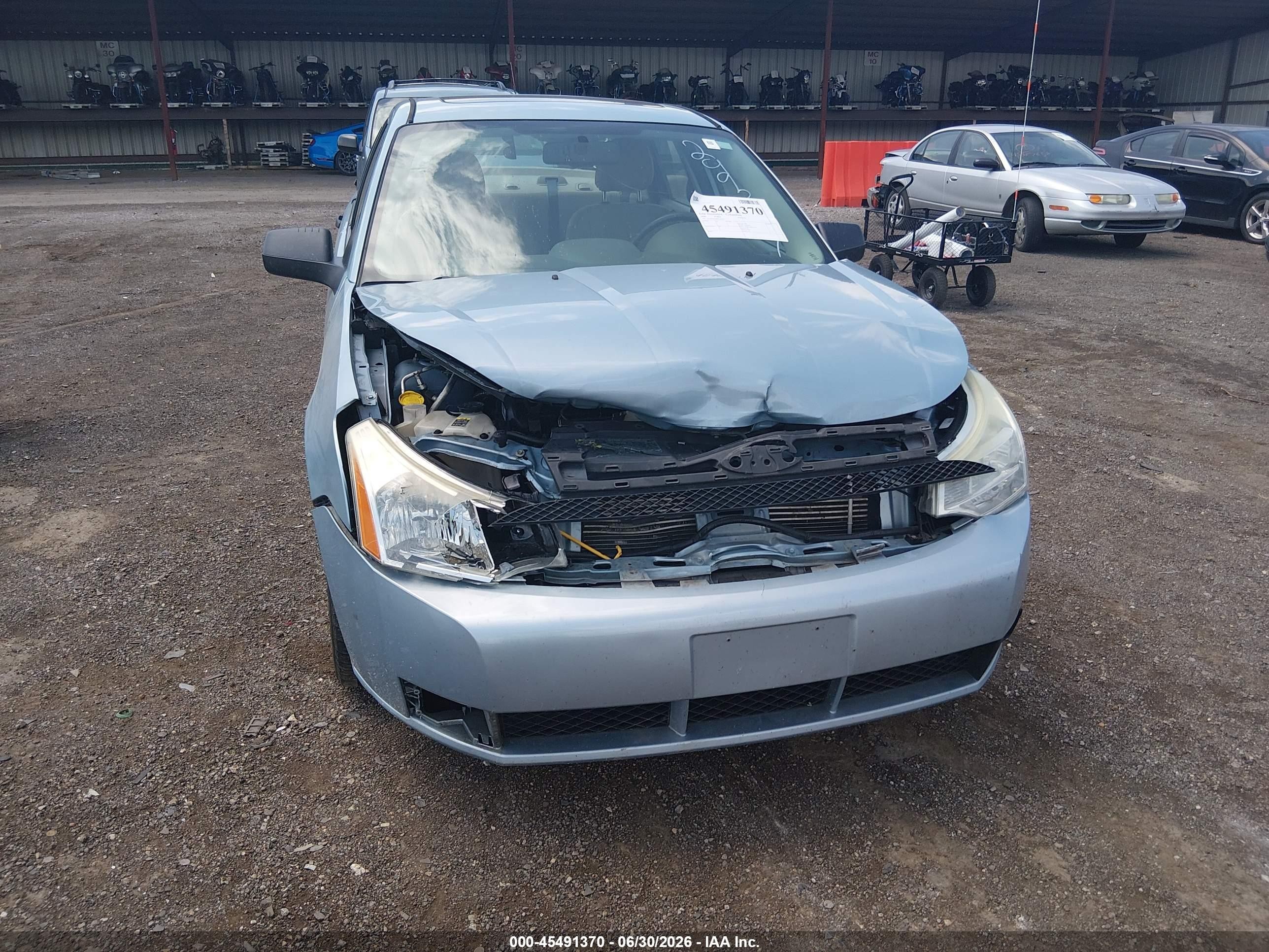 2008 Ford Focus Se Light Blue vin: 1FAHP35N08W249367