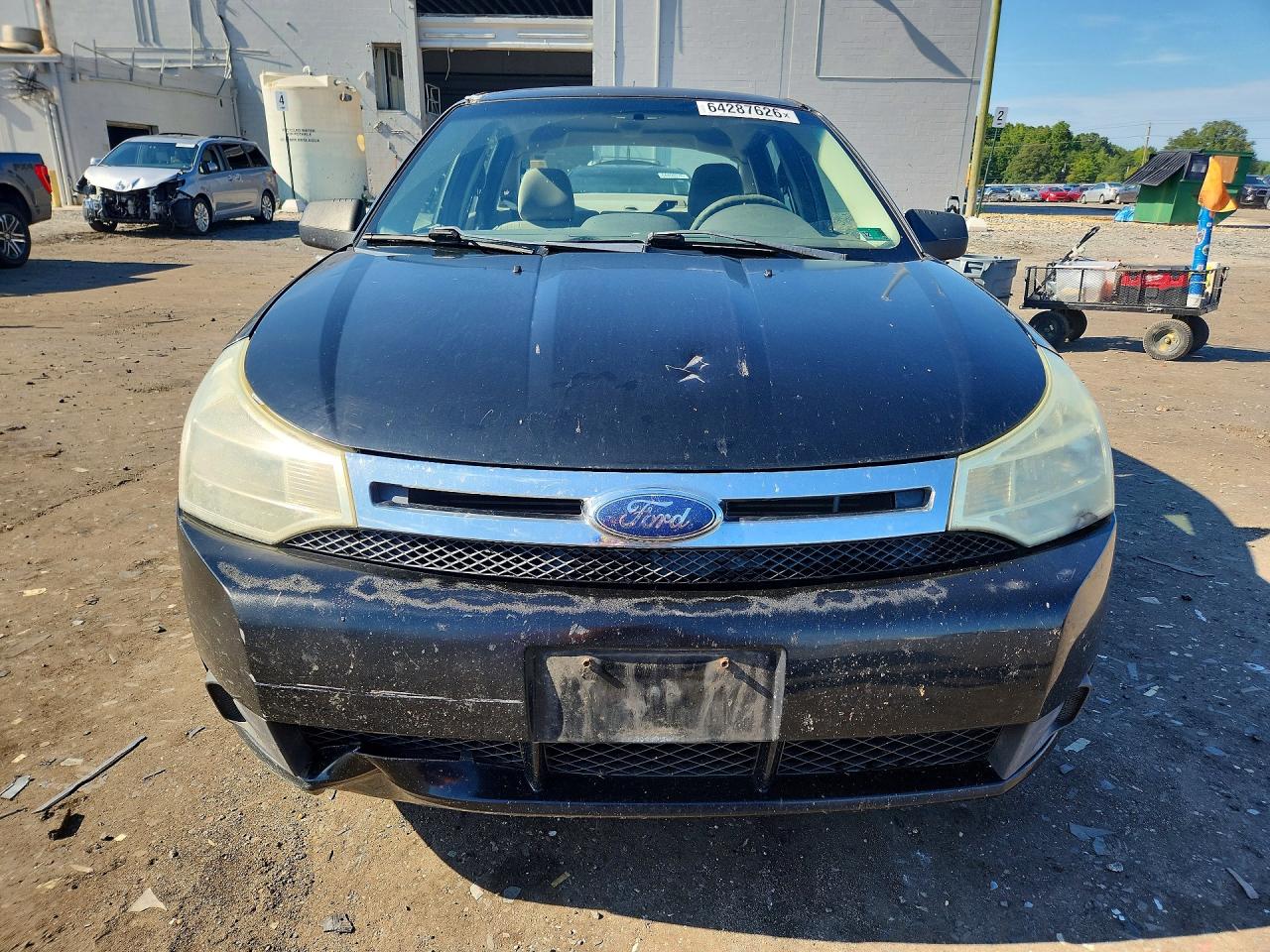 2008 Ford Focus Se Black vin: 1FAHP35N08W261258