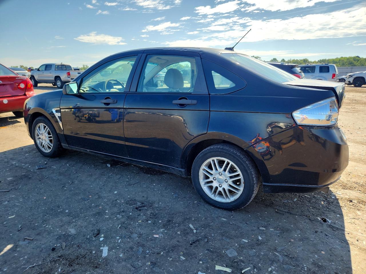 2008 Ford Focus Se Black vin: 1FAHP35N08W261258