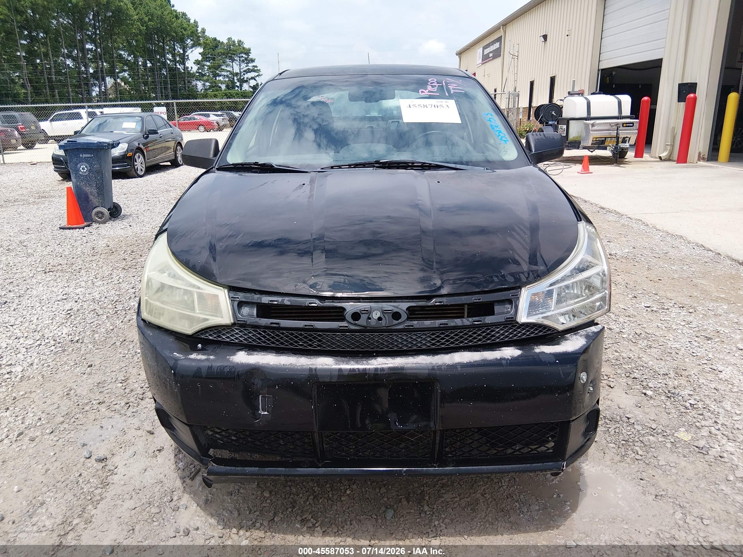 2008 Ford Focus Se/ses Black vin: 1FAHP35N08W270915