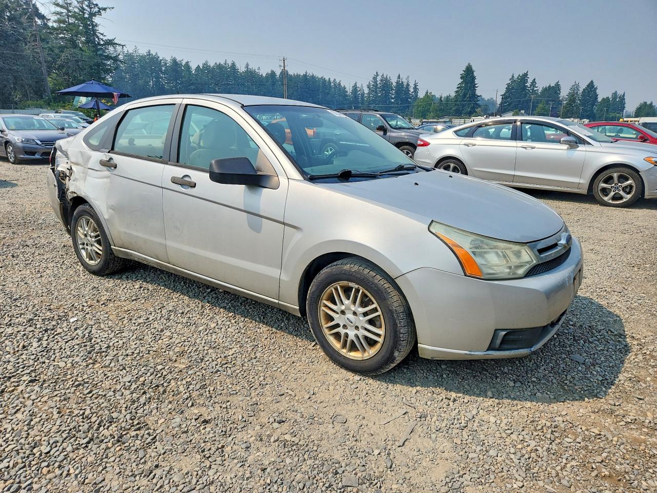 2009 Ford Focus Se Silver vin: 1FAHP35N09W110373