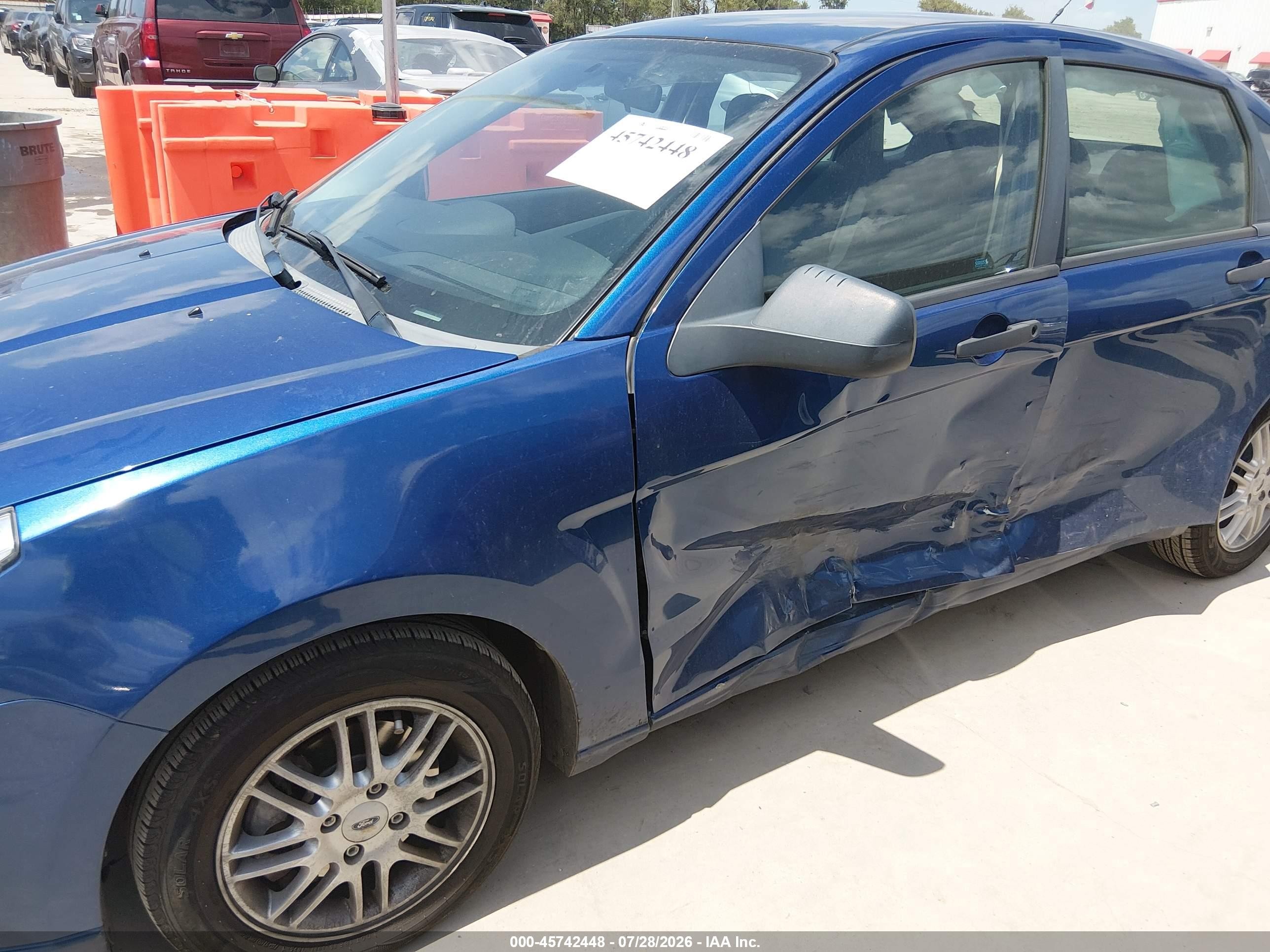 2009 Ford Focus Se Blue vin: 1FAHP35N09W178026