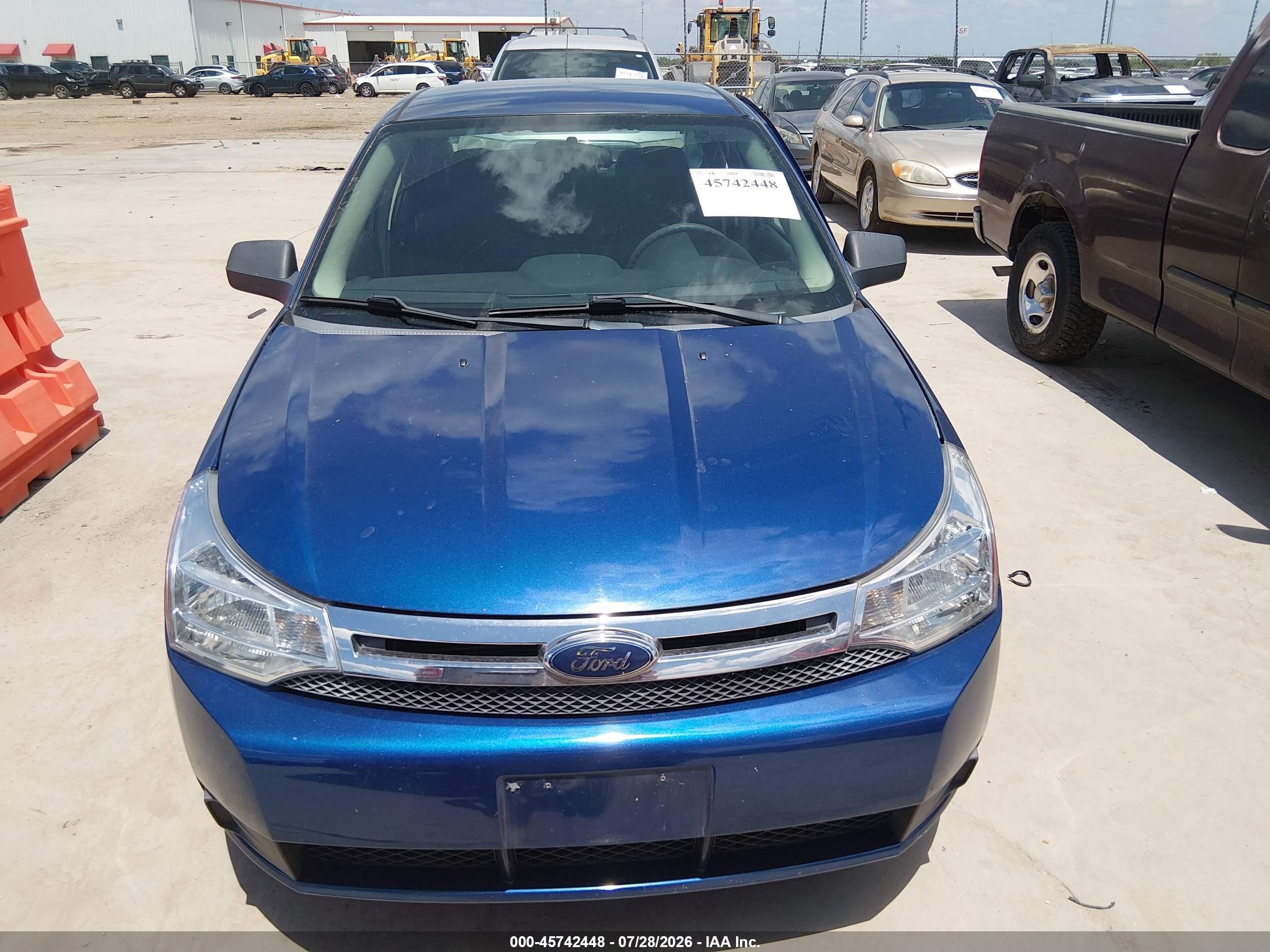 2009 Ford Focus Se Blue vin: 1FAHP35N09W178026