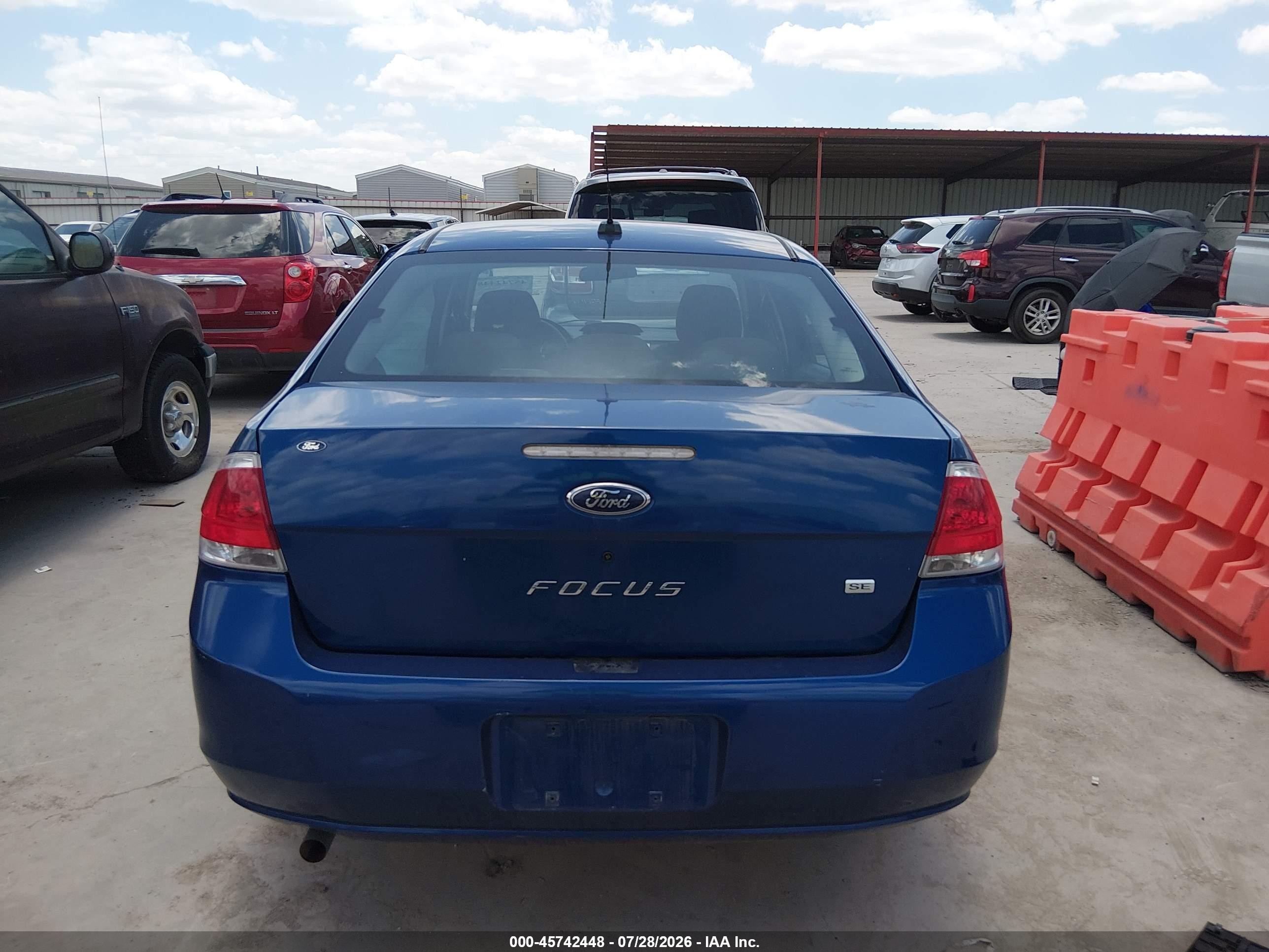2009 Ford Focus Se Blue vin: 1FAHP35N09W178026