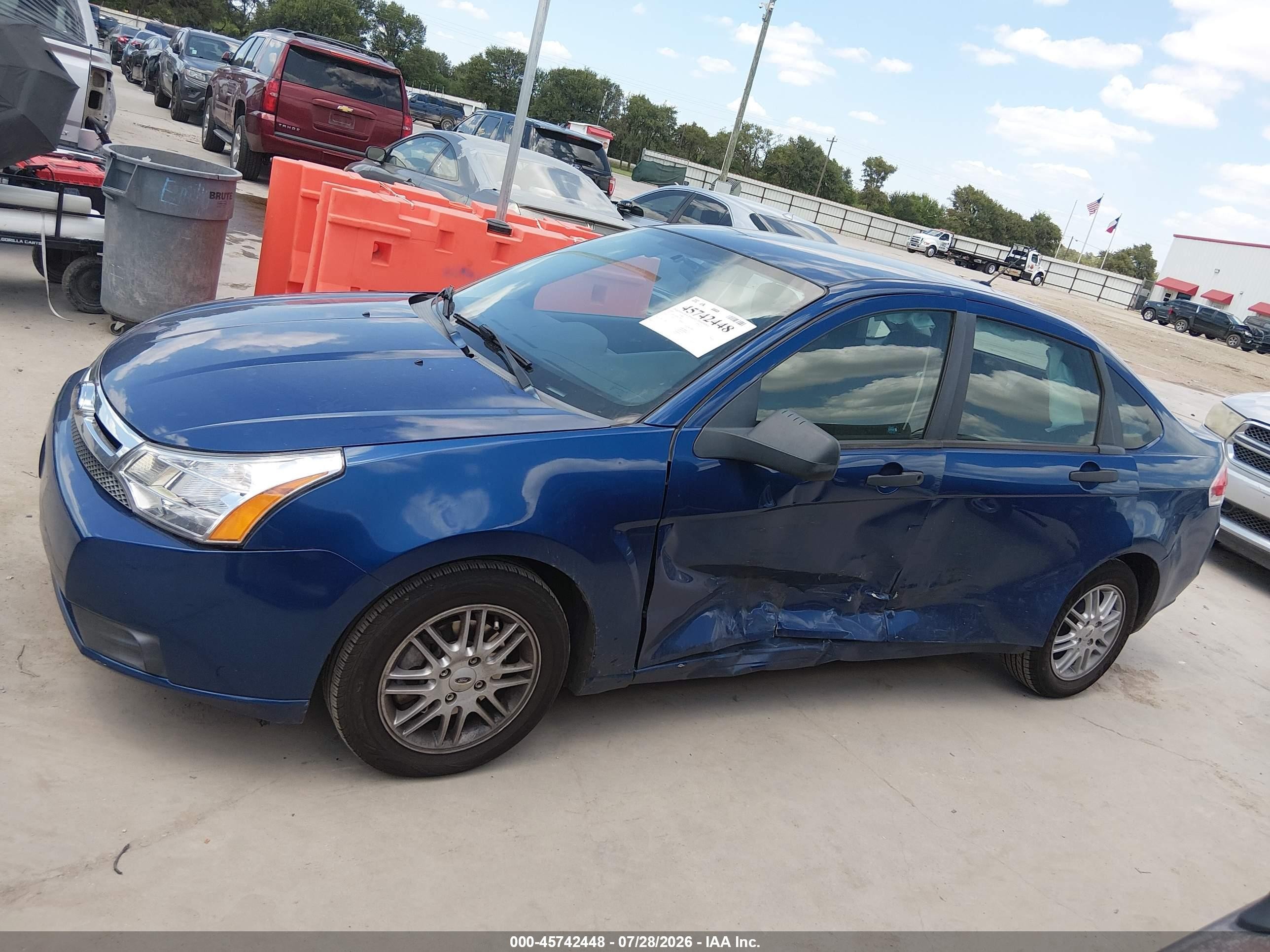 2009 Ford Focus Se Blue vin: 1FAHP35N09W178026
