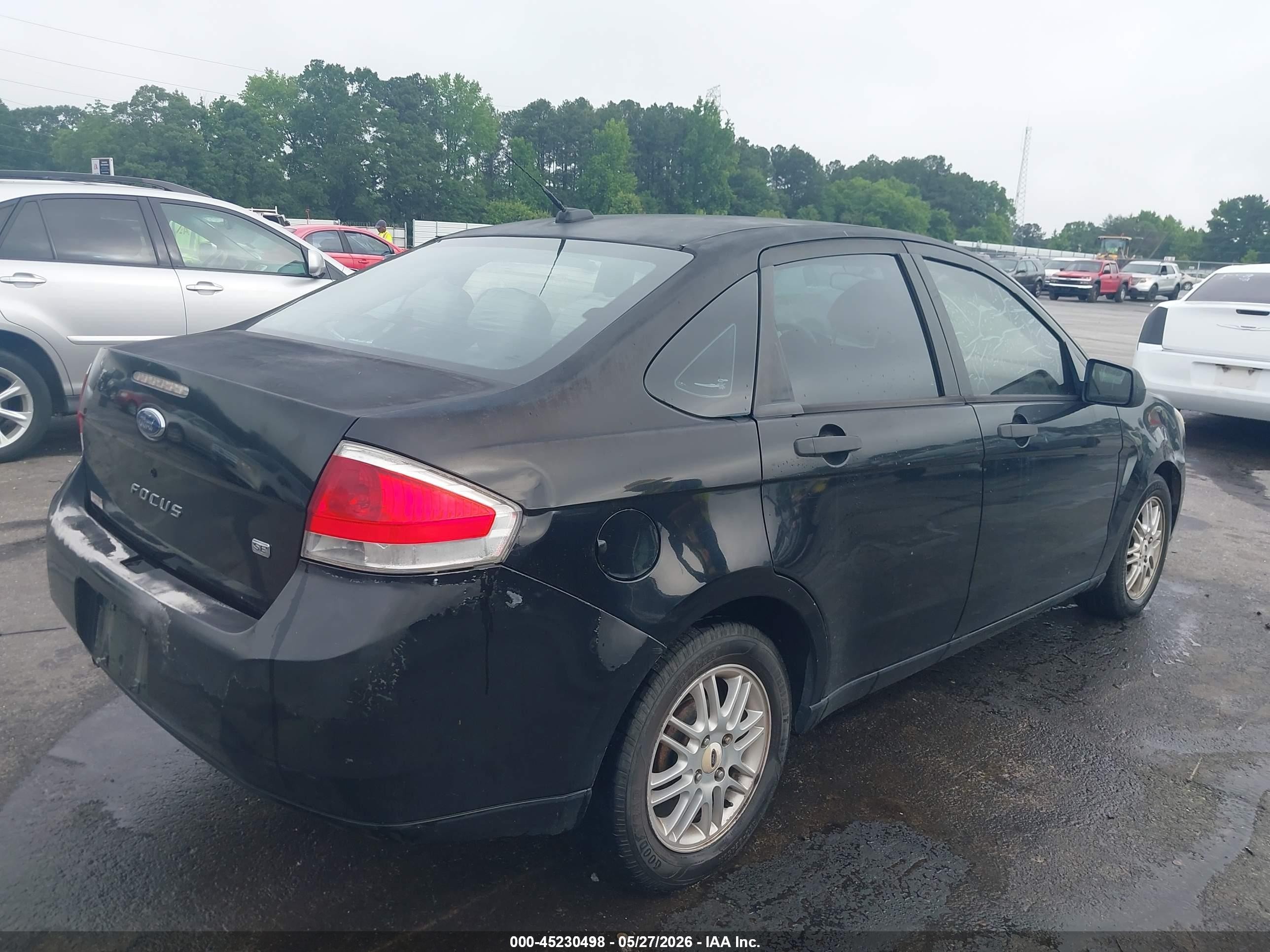 2009 Ford Focus Se Black vin: 1FAHP35N09W180228
