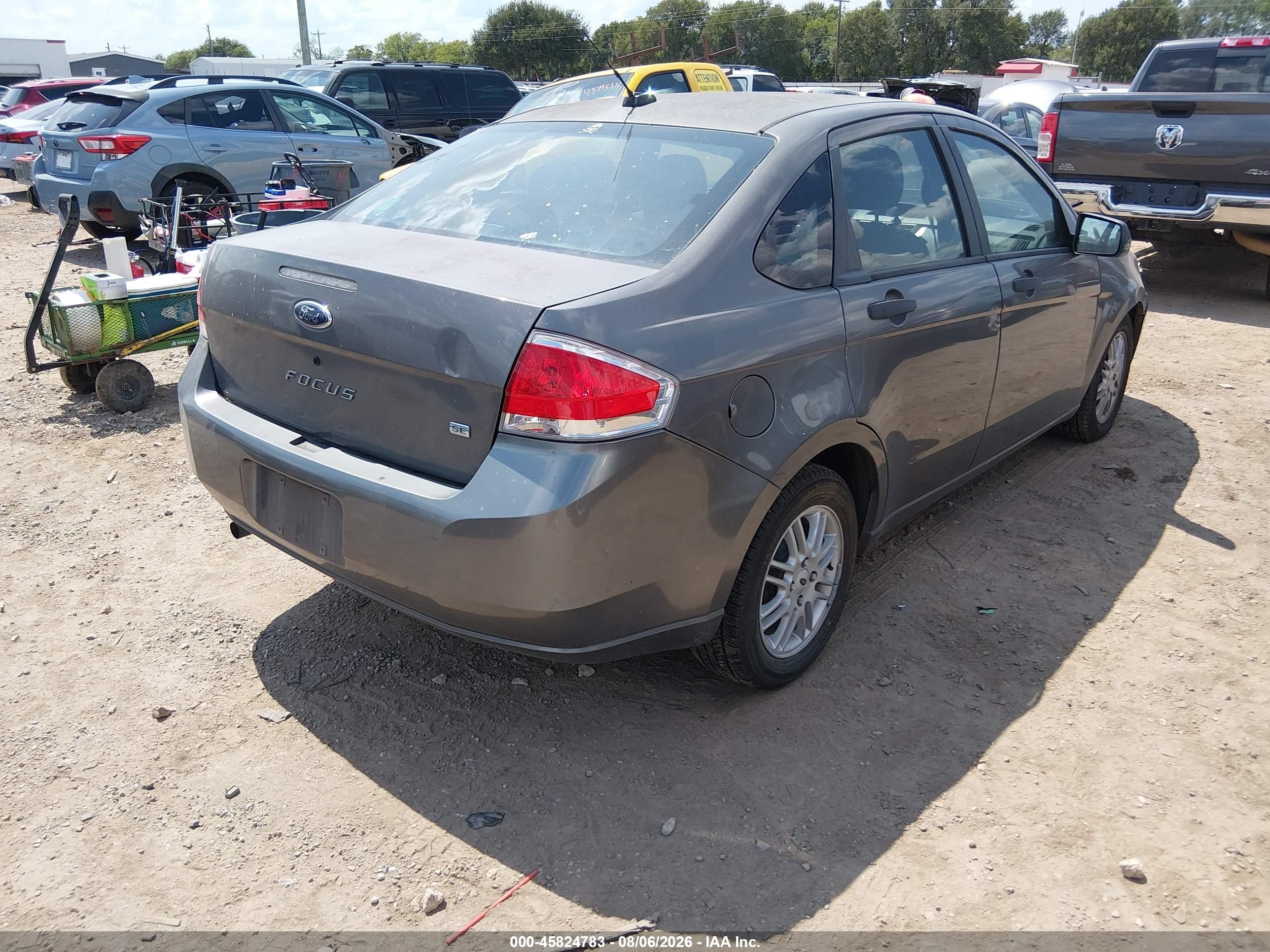 2009 Ford Focus Se Серый vin: 1FAHP35N09W216466
