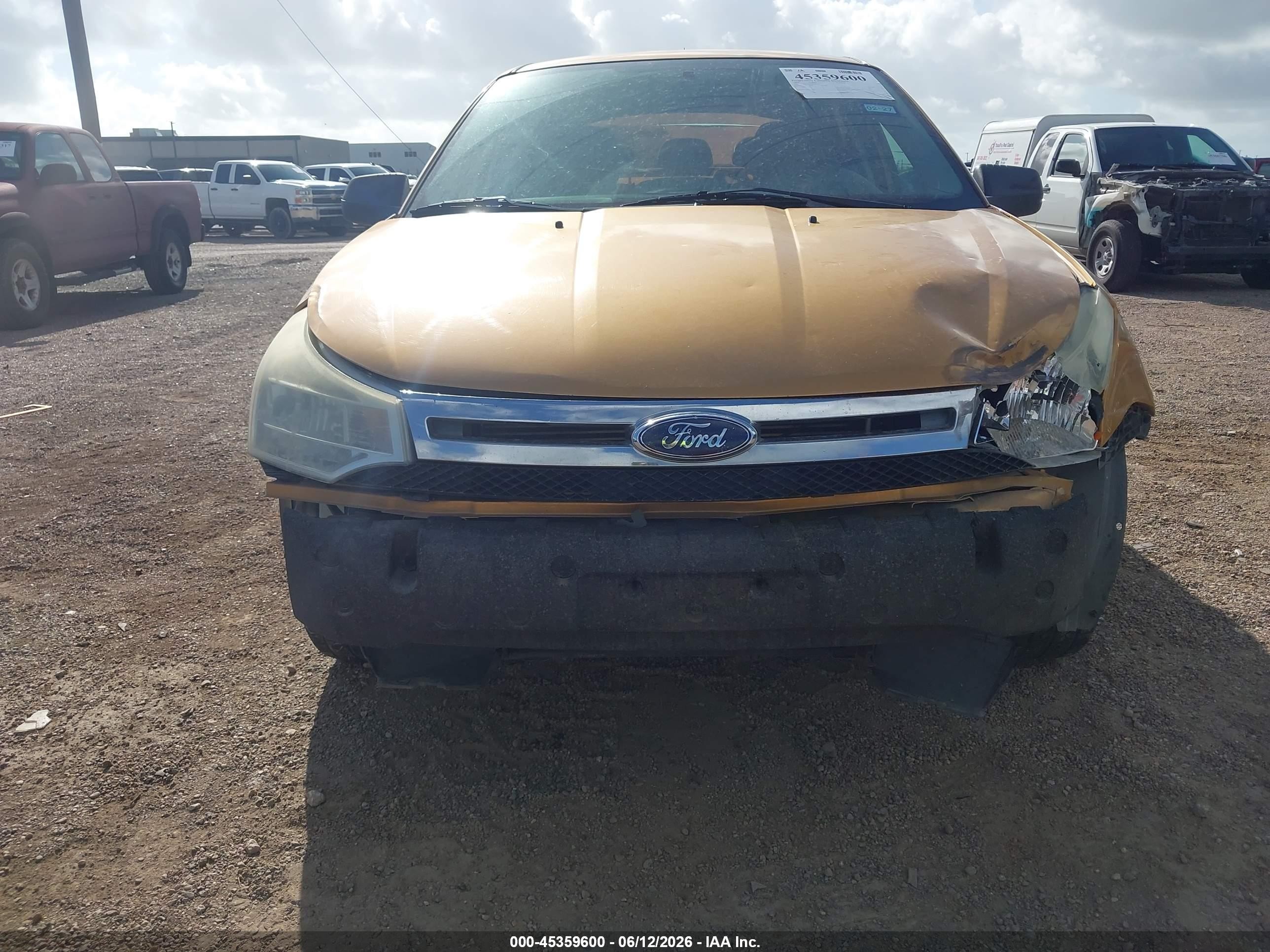 2009 Ford Focus Se Orange vin: 1FAHP35N09W255333