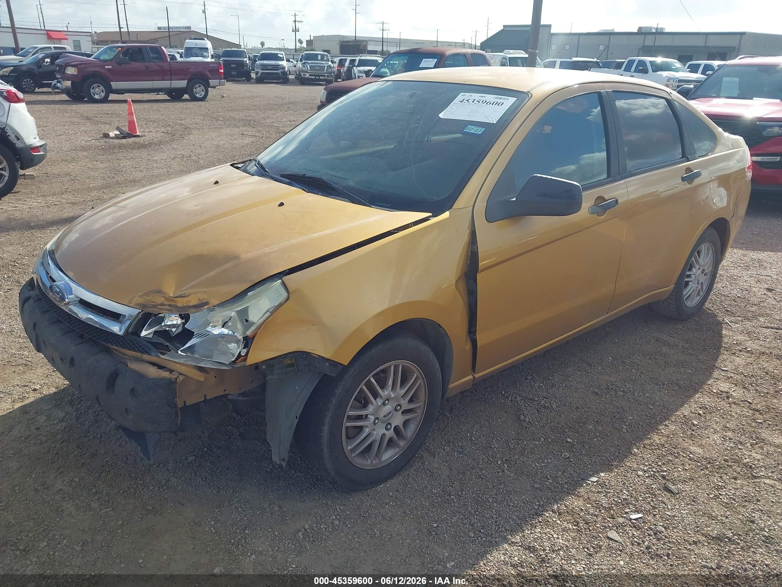 2009 Ford Focus Se Orange vin: 1FAHP35N09W255333