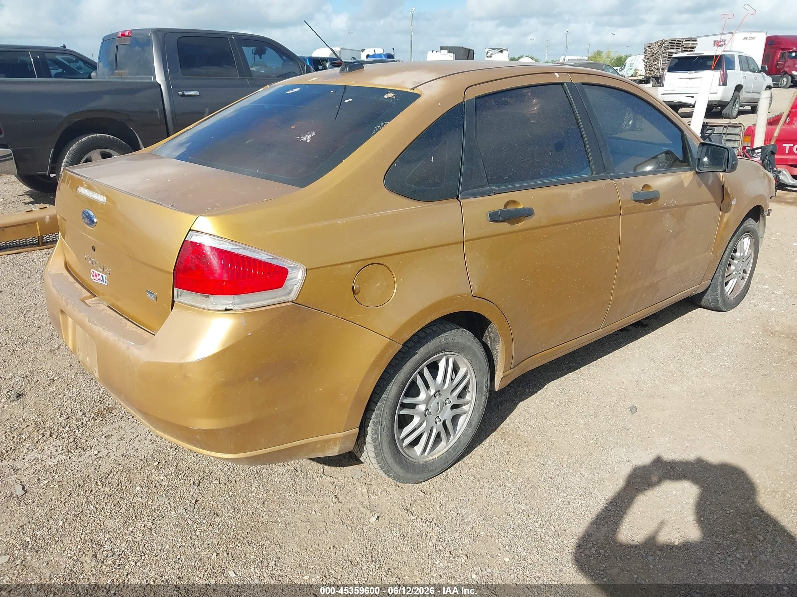2009 Ford Focus Se Orange vin: 1FAHP35N09W255333