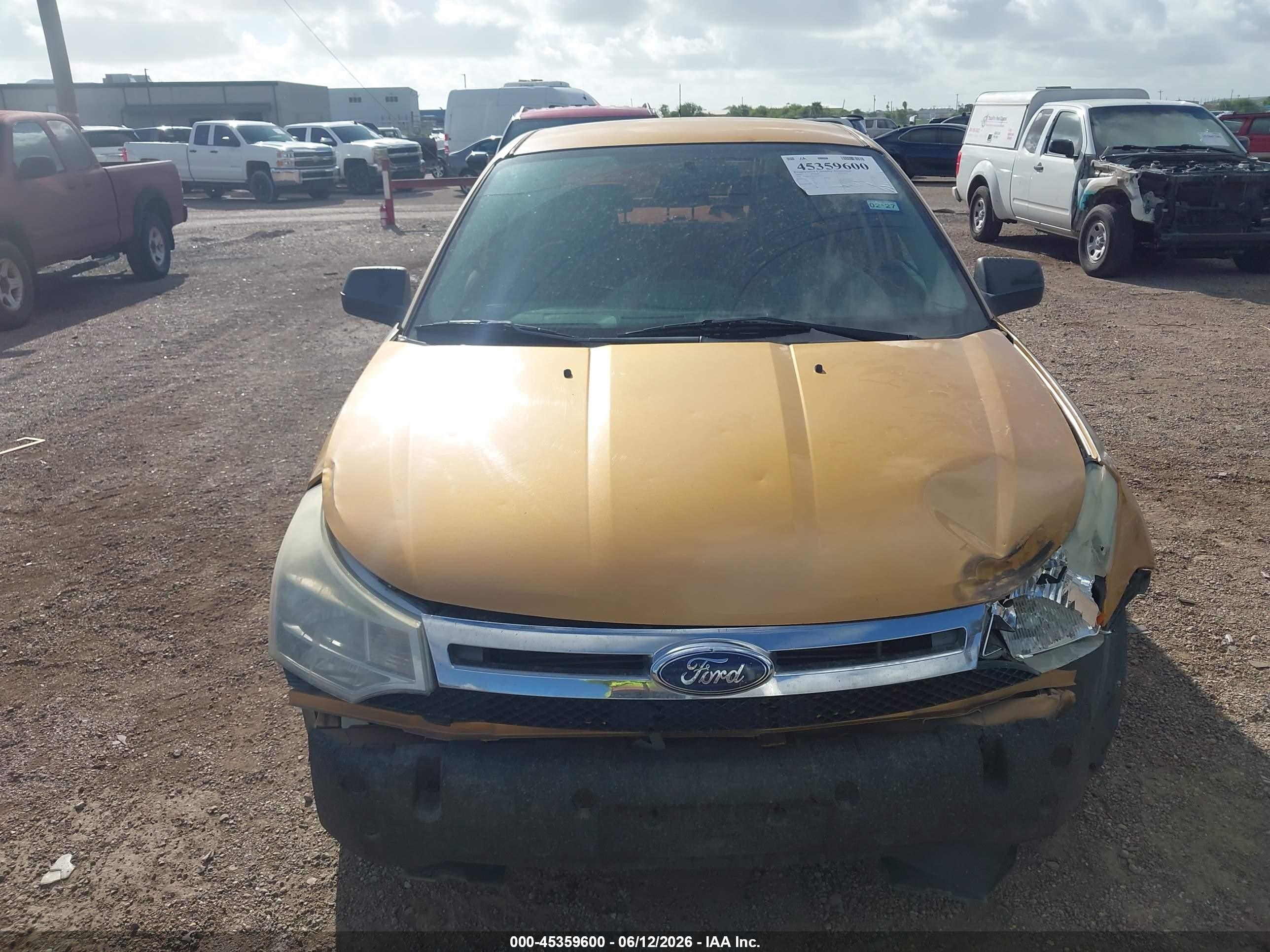 2009 Ford Focus Se Orange vin: 1FAHP35N09W255333