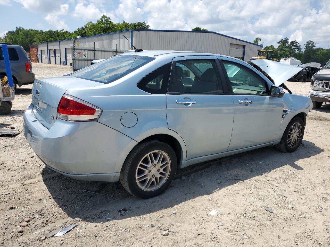 2008 Ford Focus Se Blue vin: 1FAHP35N18W132736