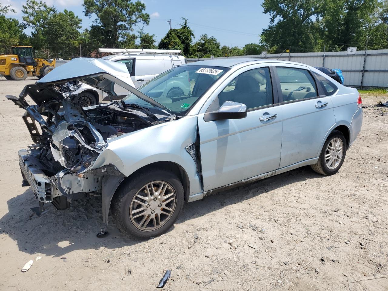 2008 Ford Focus Se Blue vin: 1FAHP35N18W132736