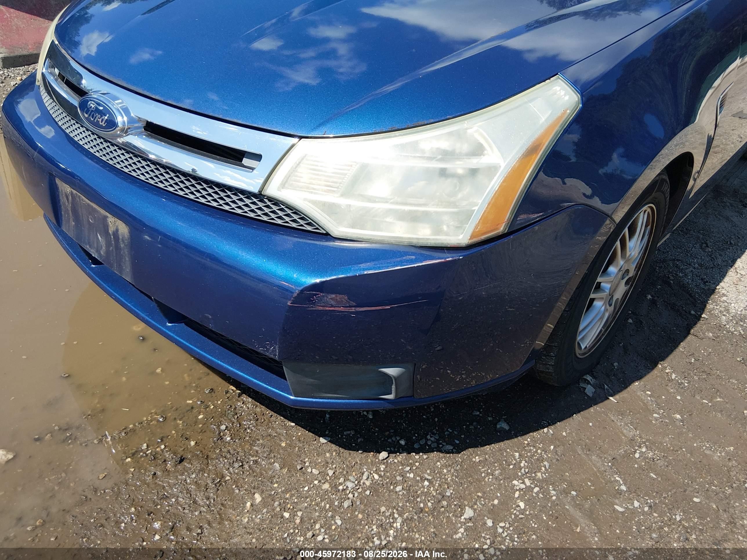 2008 Ford Focus Se/ses Синий vin: 1FAHP35N18W258952