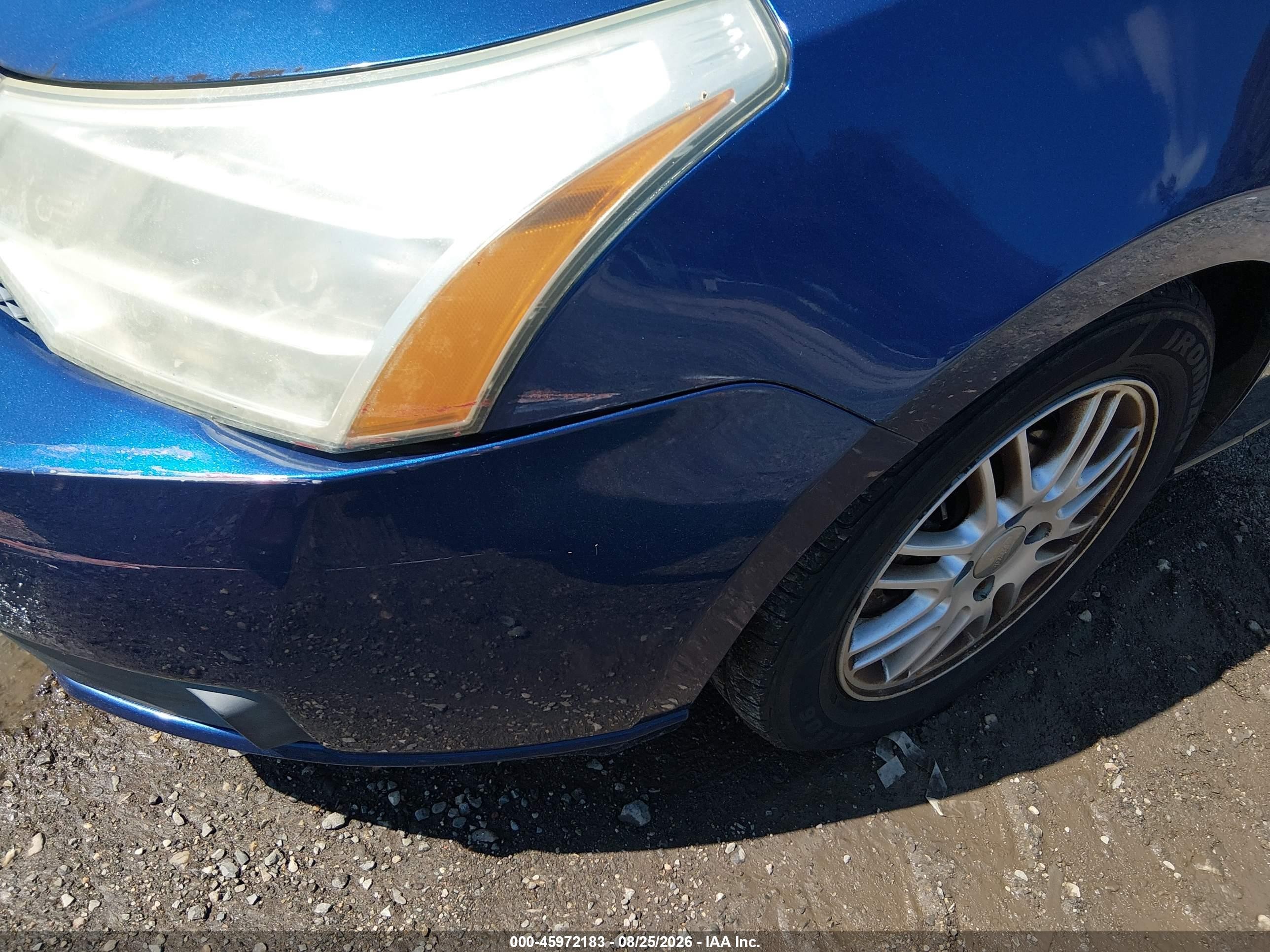 2008 Ford Focus Se/ses Синий vin: 1FAHP35N18W258952
