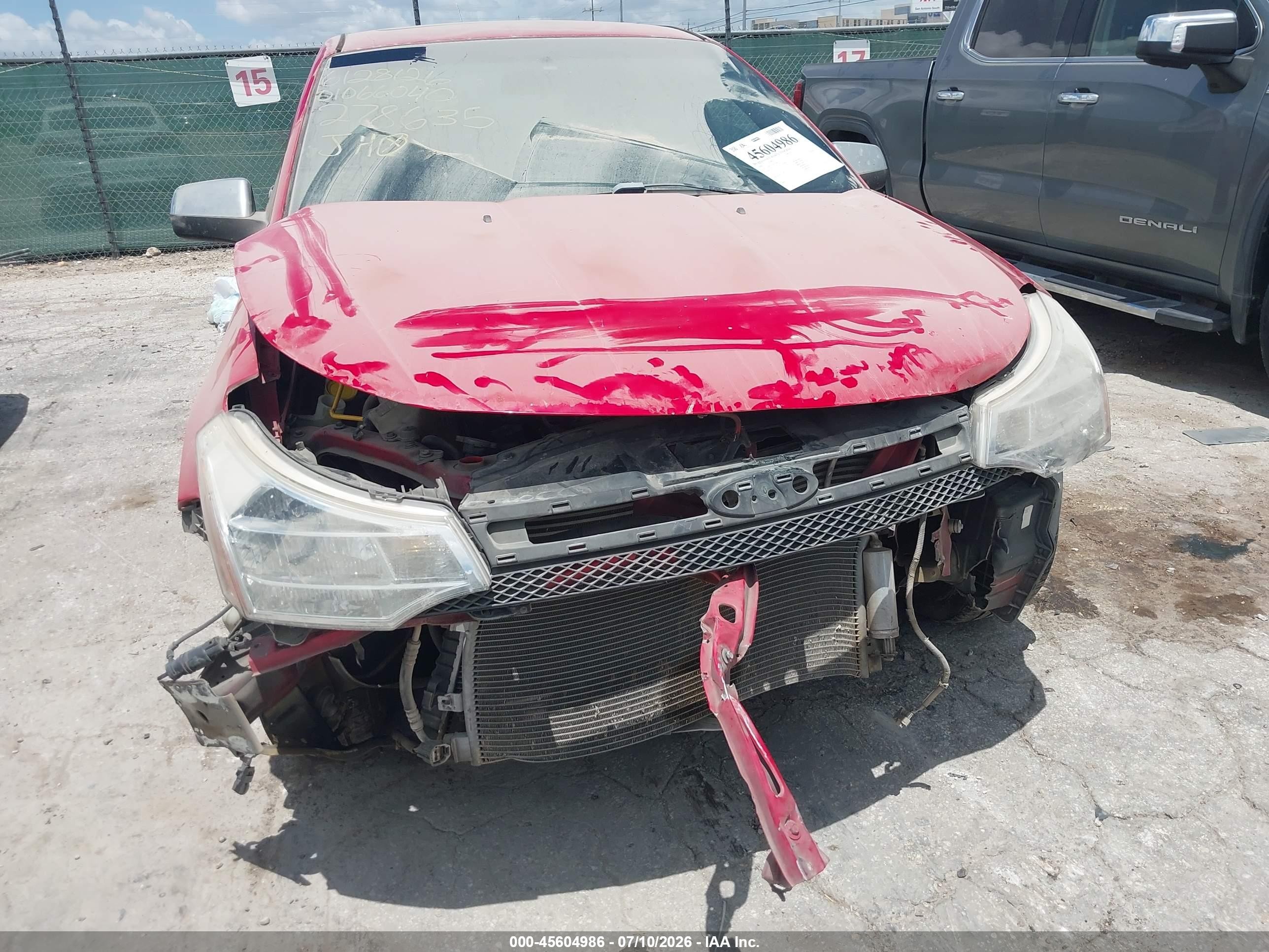 2008 Ford Focus Se/ses Red vin: 1FAHP35N18W278635