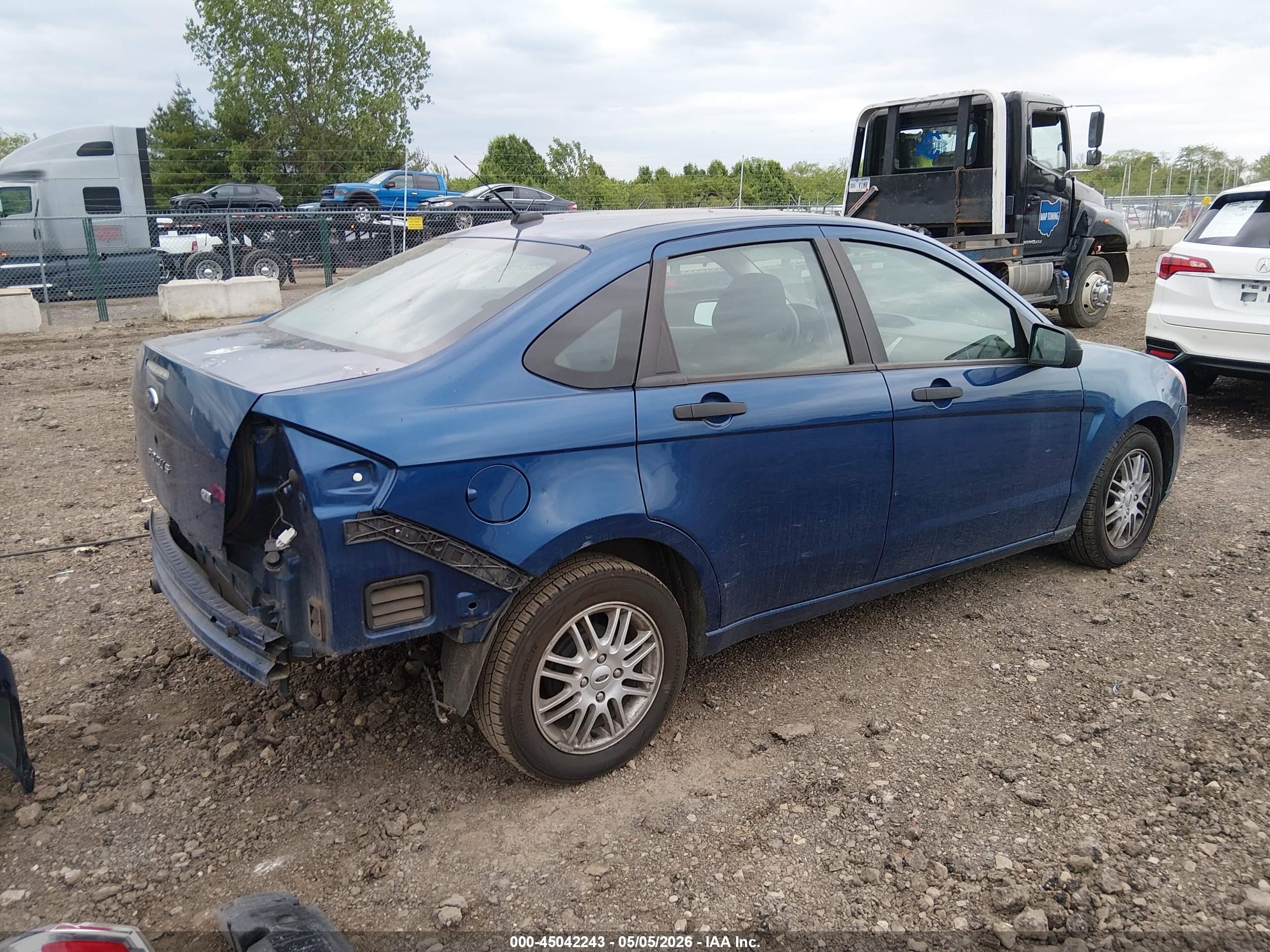 2009 Ford Focus Se Синий vin: 1FAHP35N19W150199