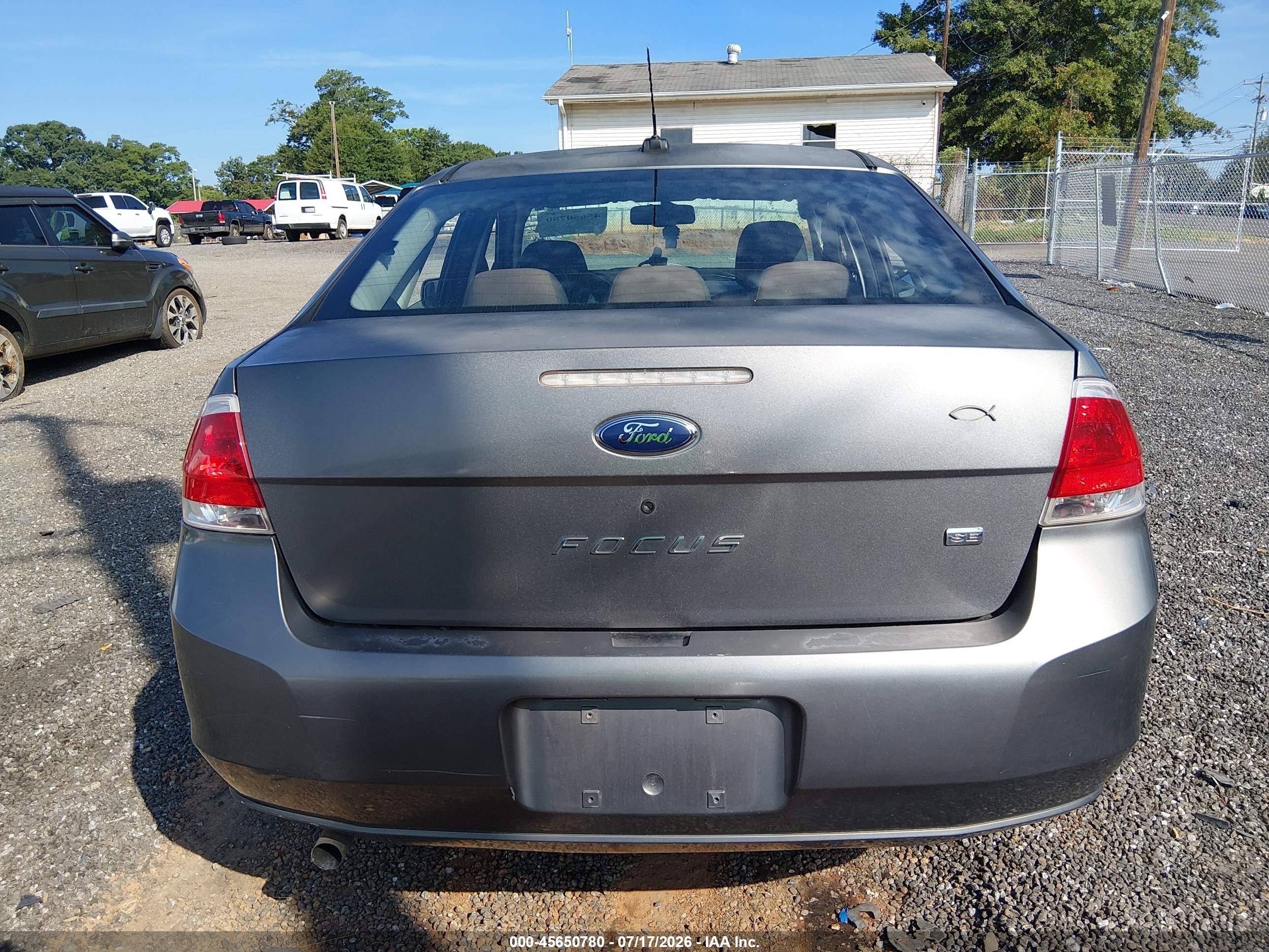 2009 Ford Focus Se Серый vin: 1FAHP35N19W151367