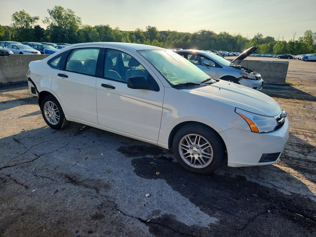 2009 Ford Focus Se White vin: 1FAHP35N19W162854