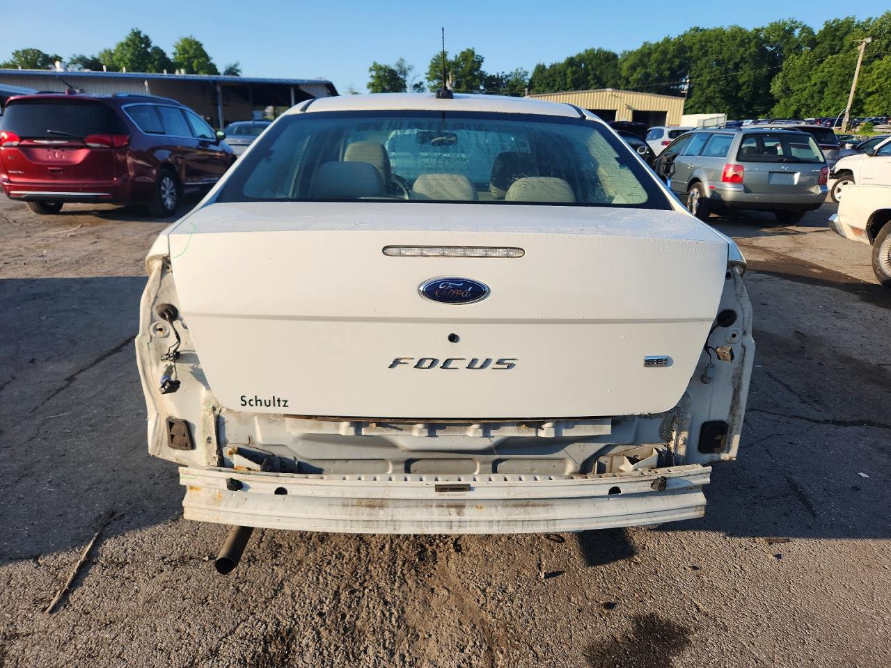 2009 Ford Focus Se White vin: 1FAHP35N19W162854