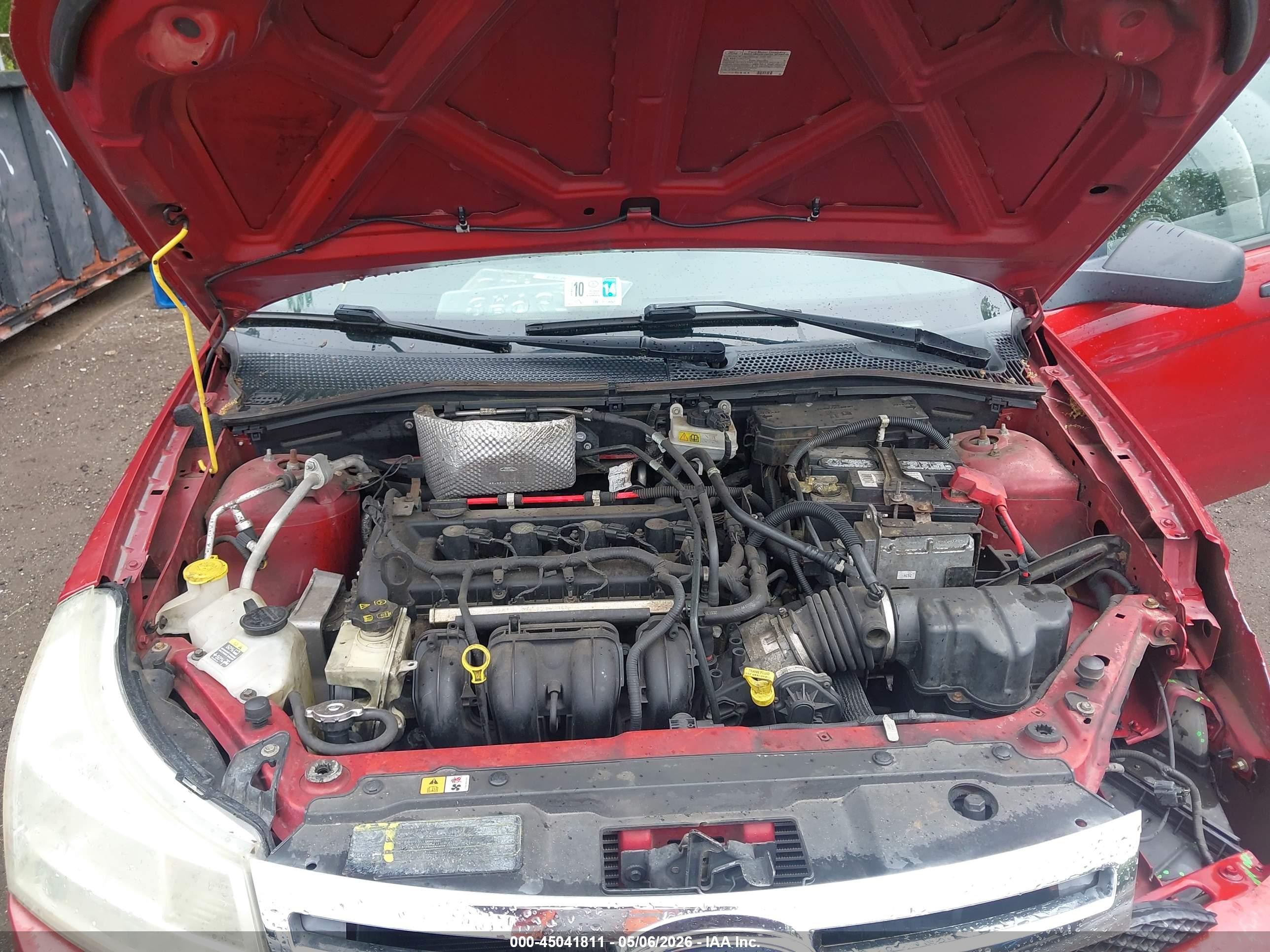 2009 Ford Focus Se Красный vin: 1FAHP35N19W230117