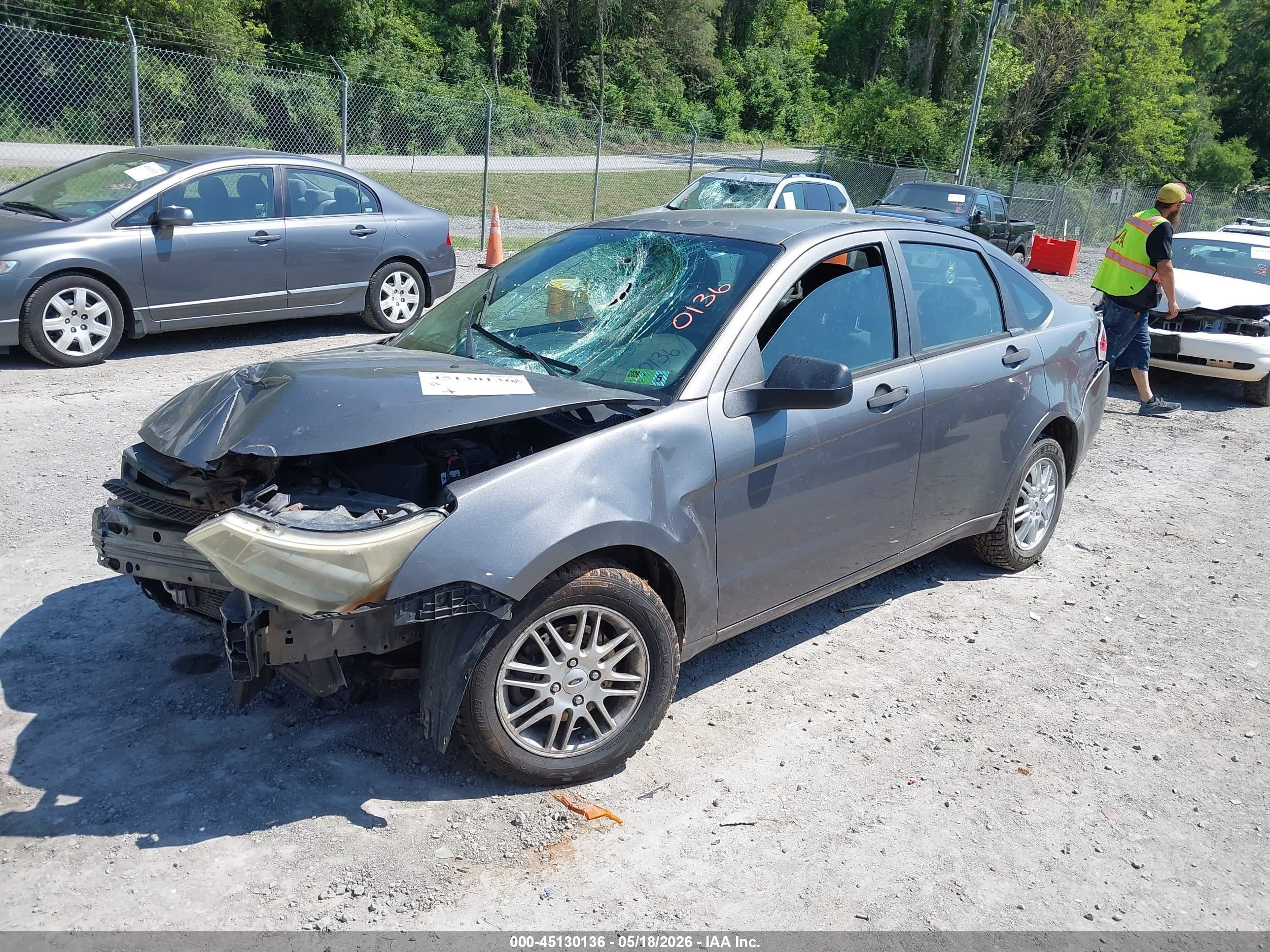 2009 Ford Focus Se Серый vin: 1FAHP35N19W244485