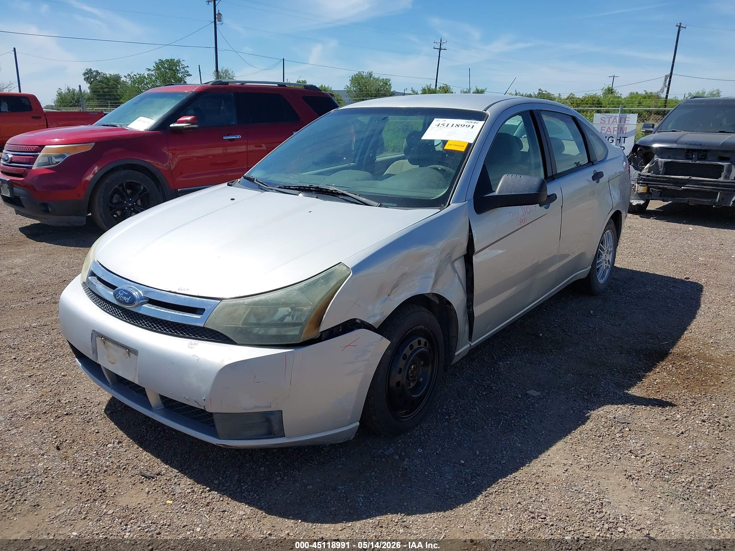 2009 Ford Focus Se Silver vin: 1FAHP35N19W246835