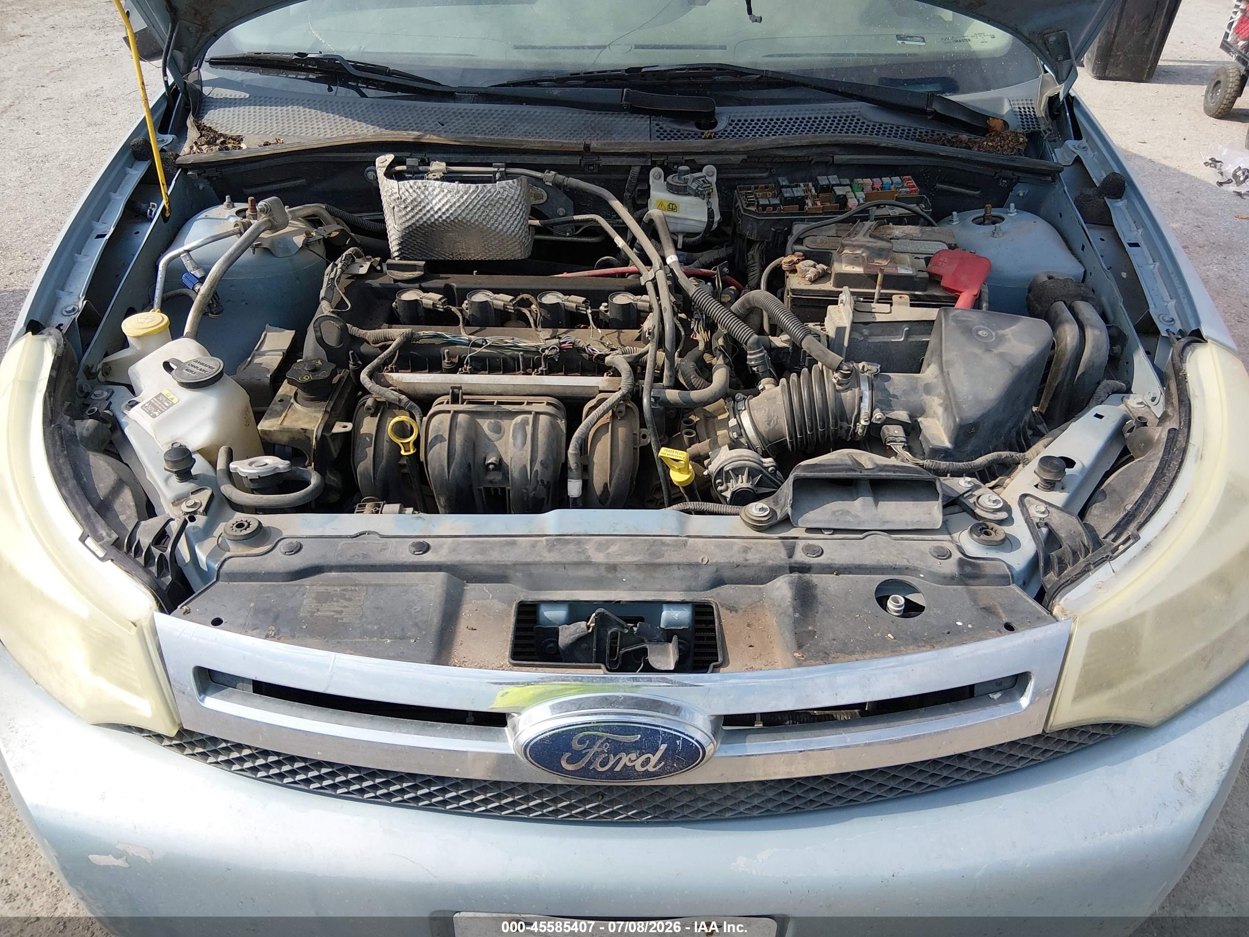 2008 Ford Focus Se/ses Light Blue vin: 1FAHP35N28W152638