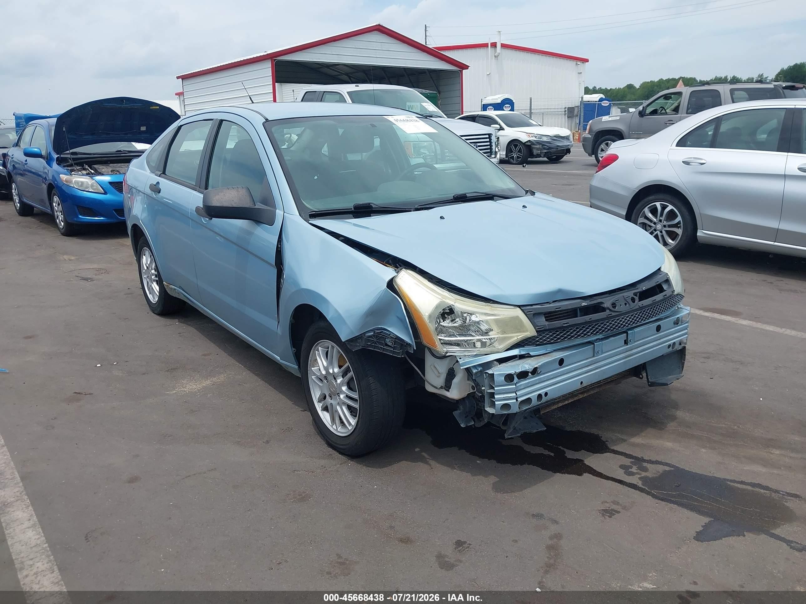 2008 Ford Focus Se/ses Blue vin: 1FAHP35N28W186482