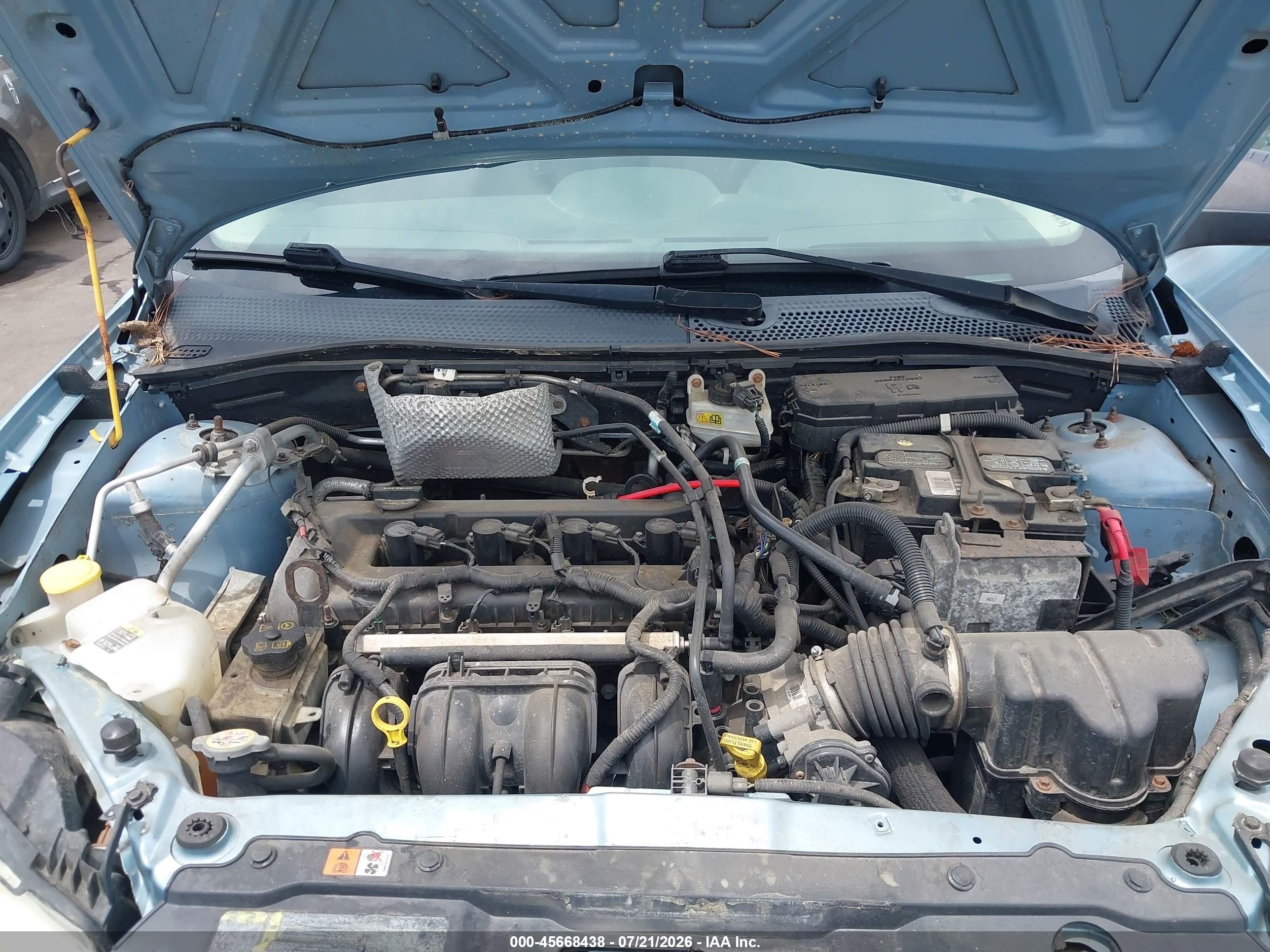 2008 Ford Focus Se/ses Blue vin: 1FAHP35N28W186482