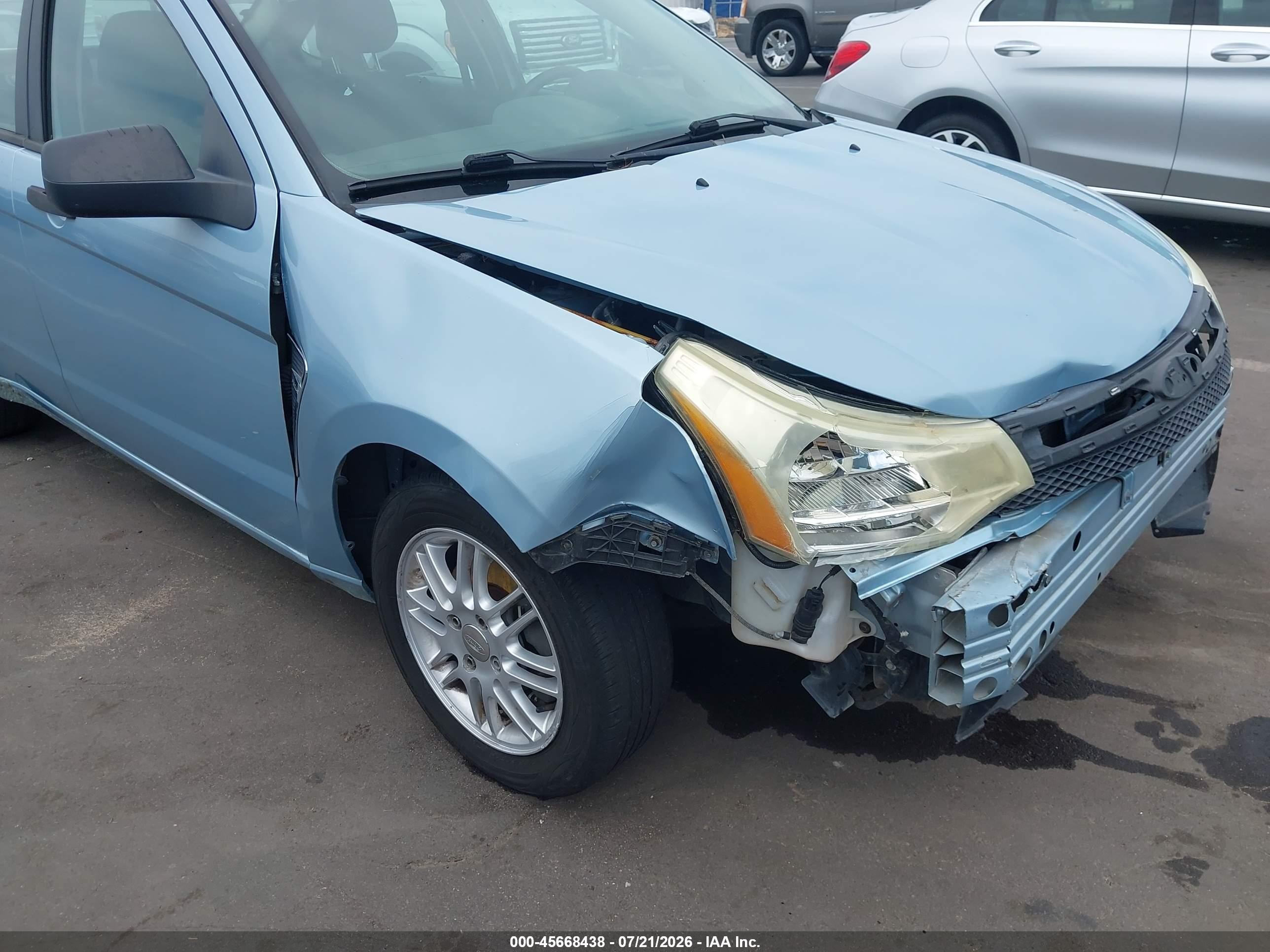 2008 Ford Focus Se/ses Blue vin: 1FAHP35N28W186482