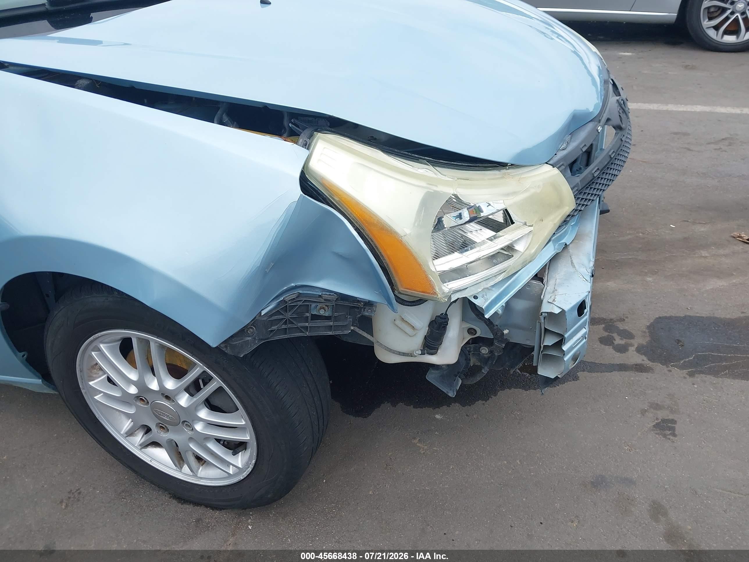 2008 Ford Focus Se/ses Blue vin: 1FAHP35N28W186482