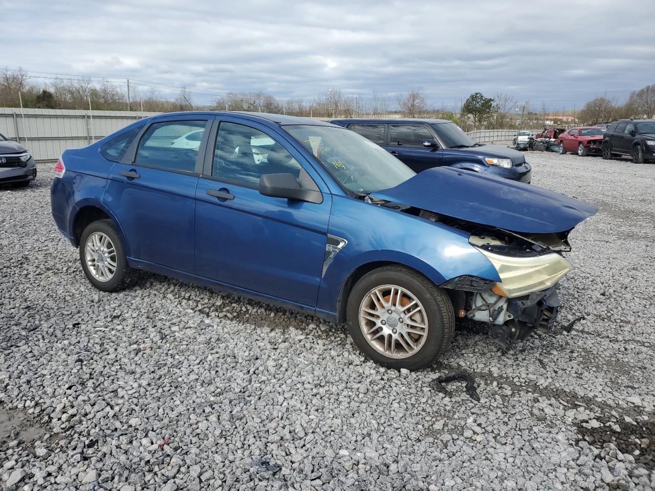 2008 Ford Focus Se Blue vin: 1FAHP35N28W201630