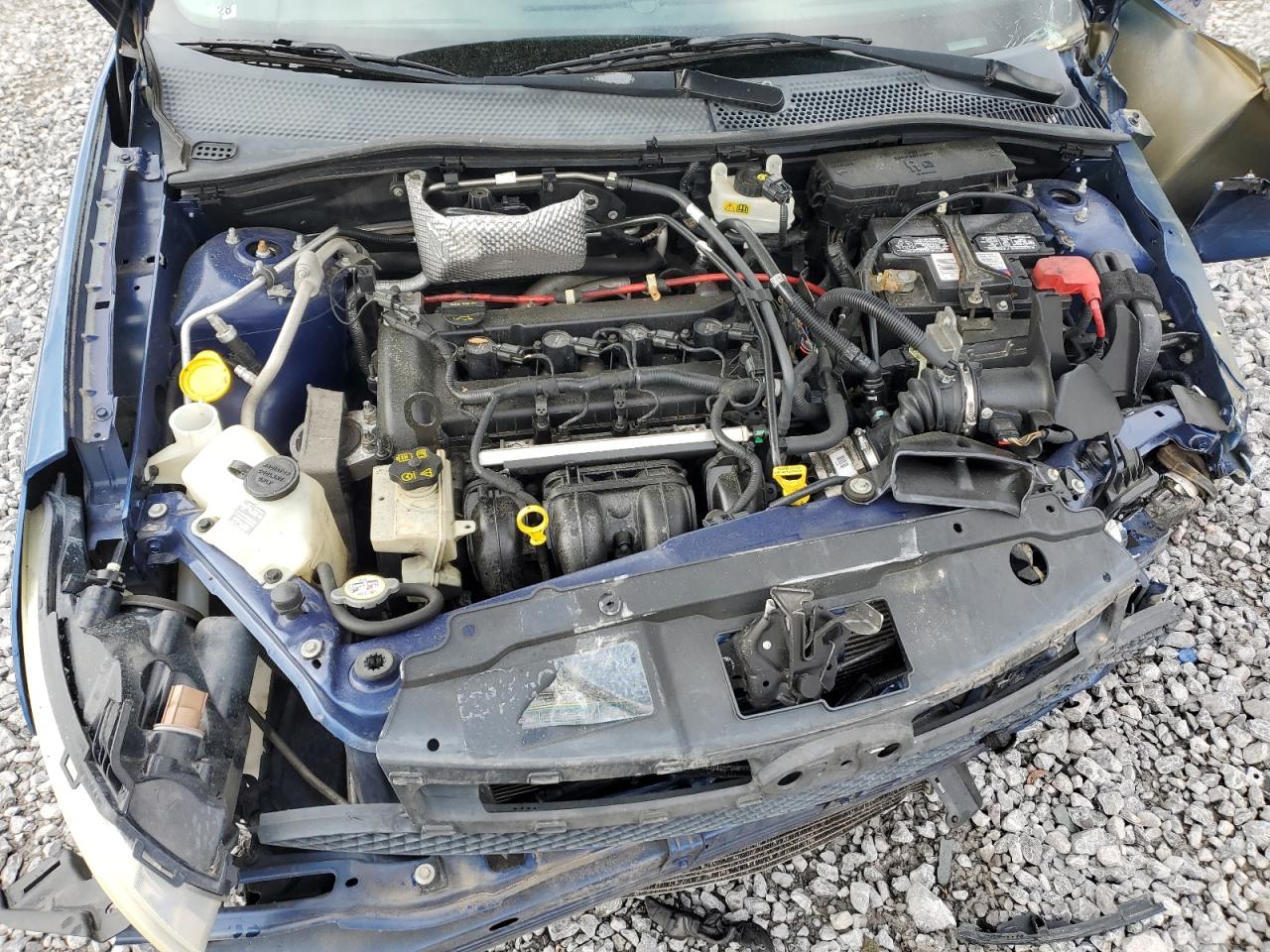 2008 Ford Focus Se Blue vin: 1FAHP35N28W201630