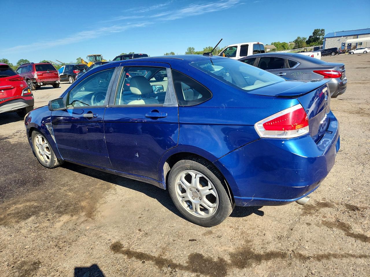 2008 Ford Focus Se Blue vin: 1FAHP35N28W233994