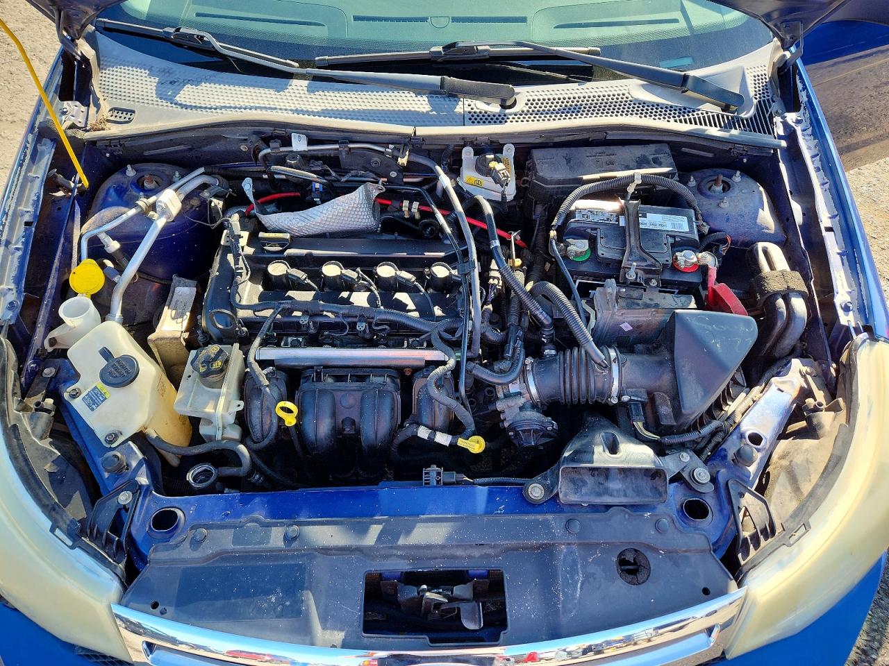 2008 Ford Focus Se Blue vin: 1FAHP35N28W233994