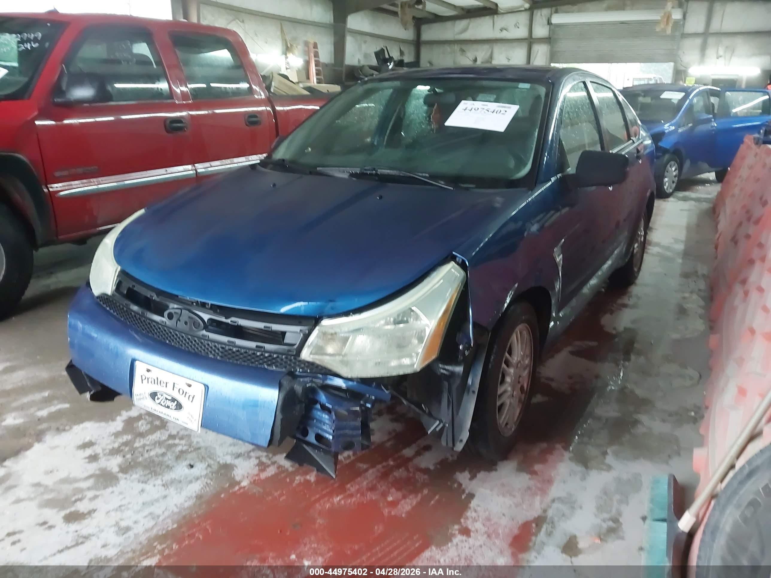 2008 Ford Focus Se/ses Blue vin: 1FAHP35N28W245529