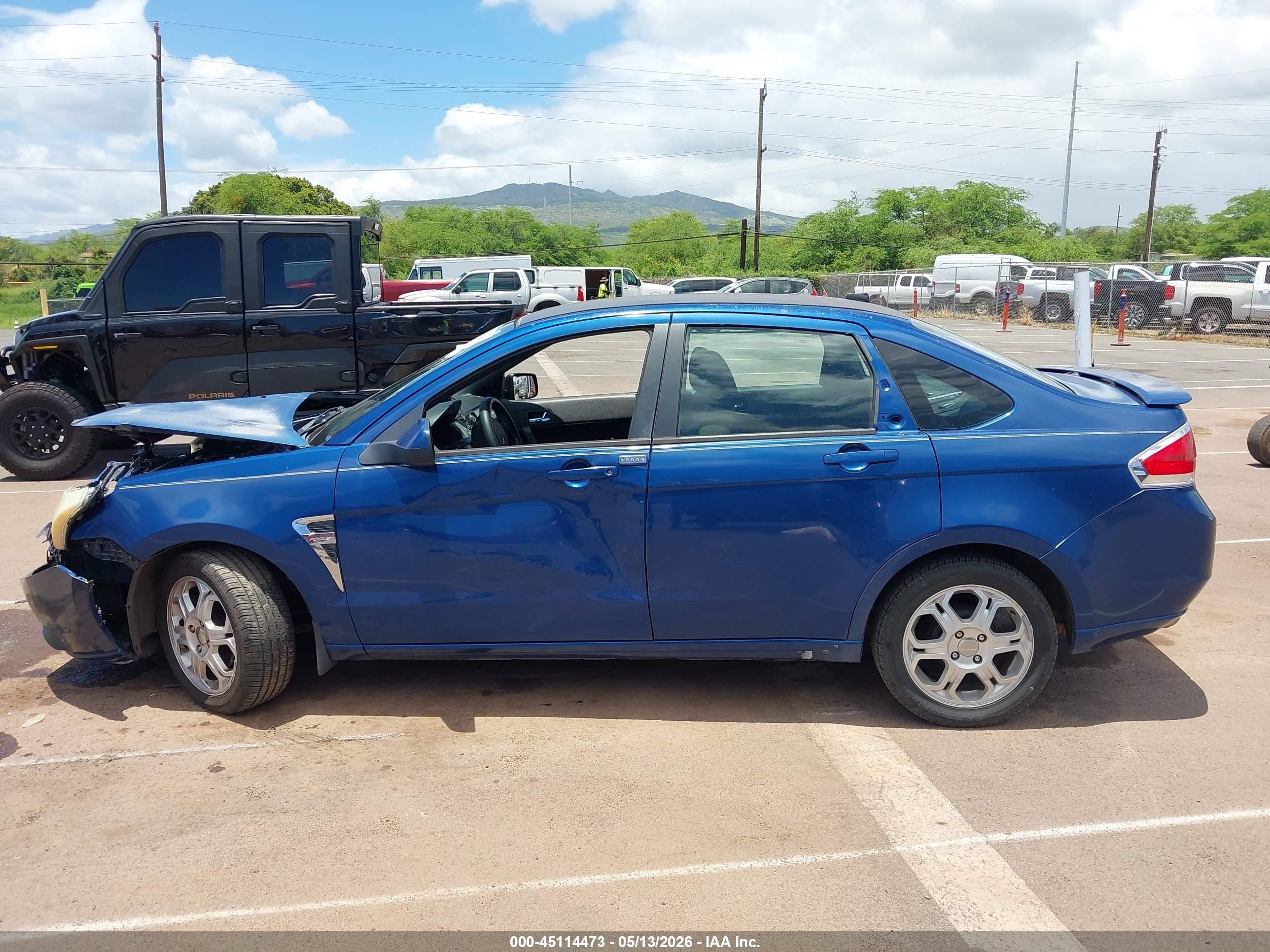 2008 Ford Focus Se/ses Blue vin: 1FAHP35N28W298229