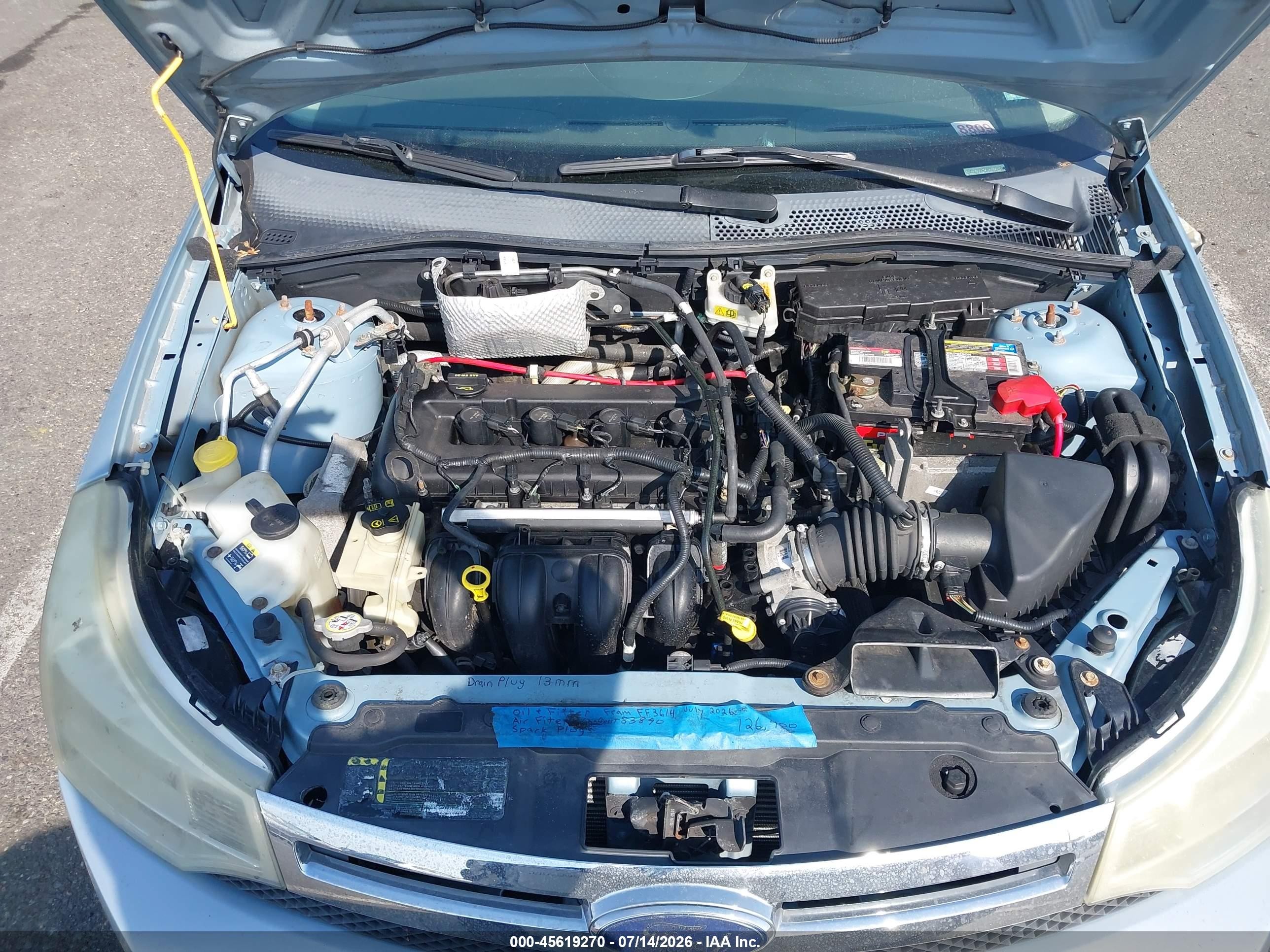 2009 Ford Focus Se Light Blue vin: 1FAHP35N29W101948