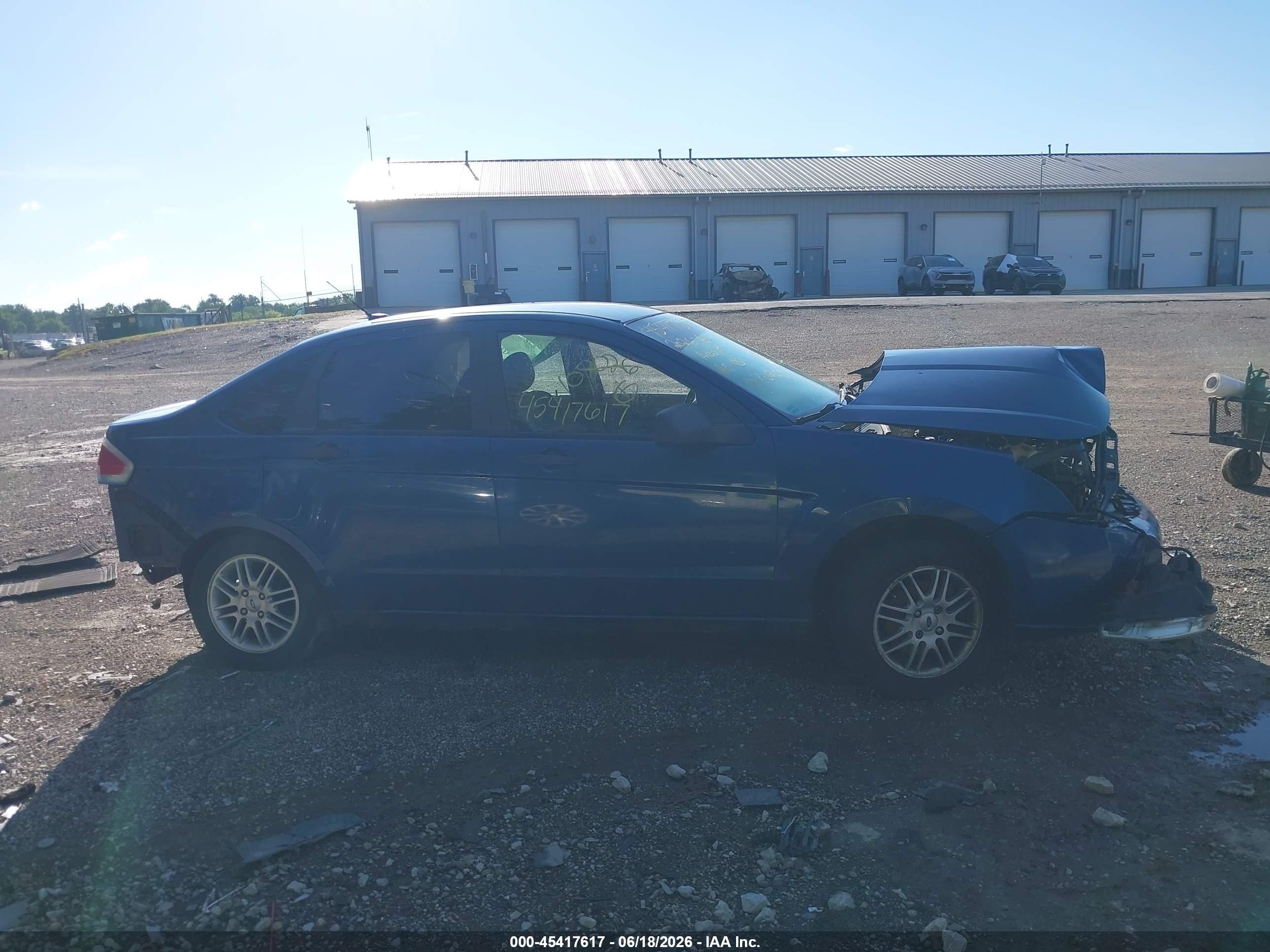 2009 Ford Focus Se Blue vin: 1FAHP35N29W108026