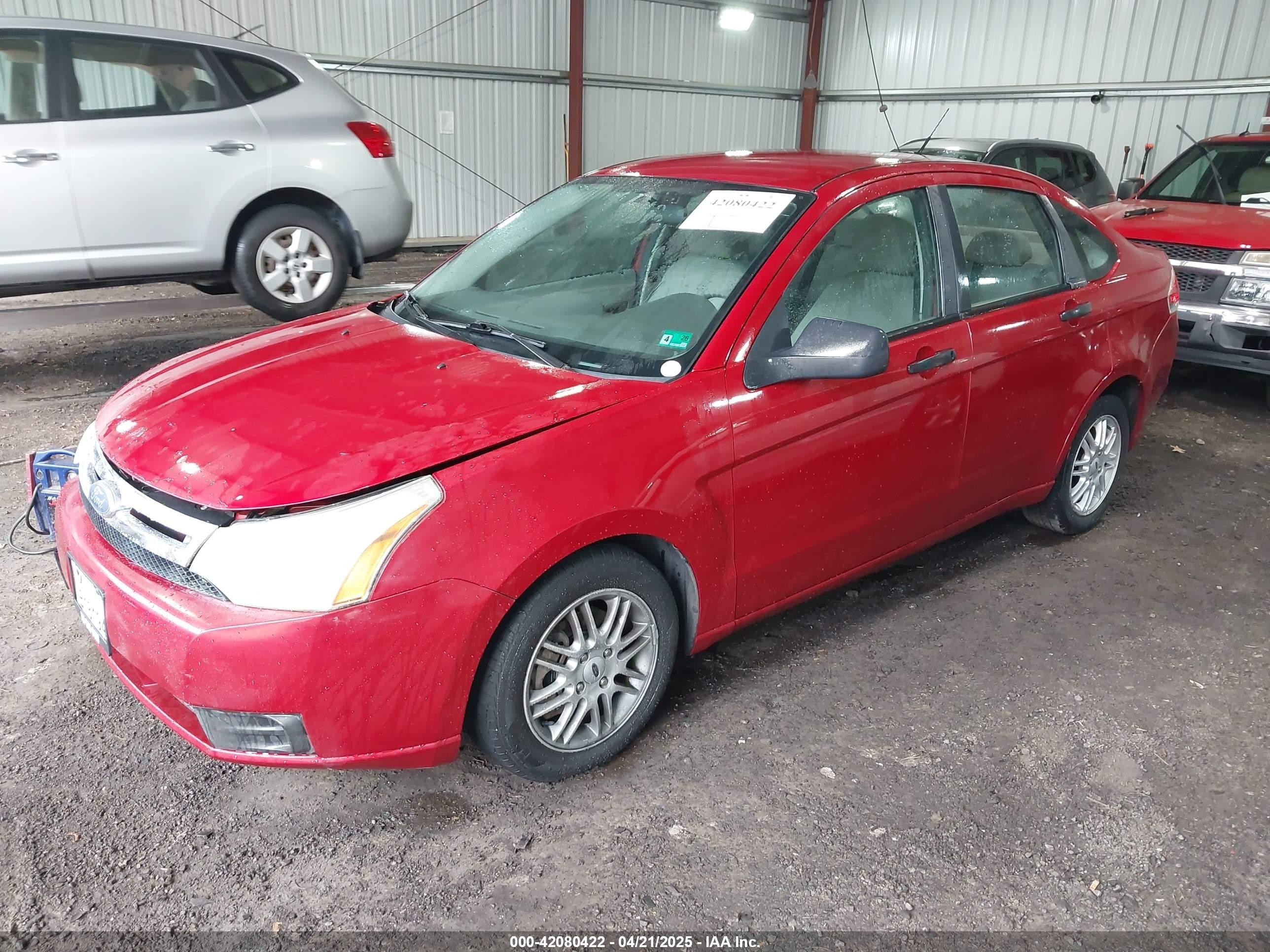2009 Ford Focus Se Red vin: 1FAHP35N29W148929