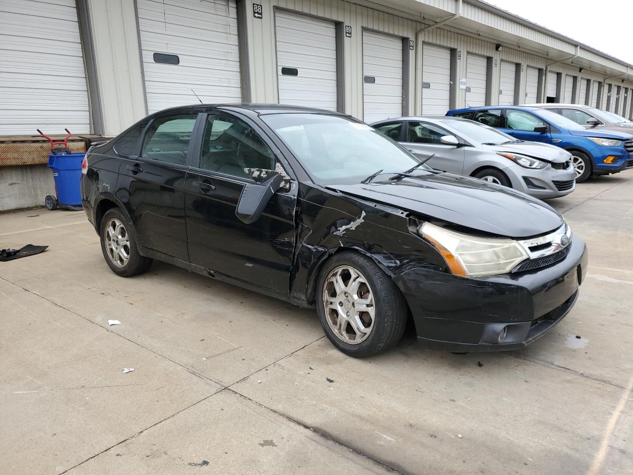 2008 Ford Focus Se Black vin: 1FAHP35N38W100421