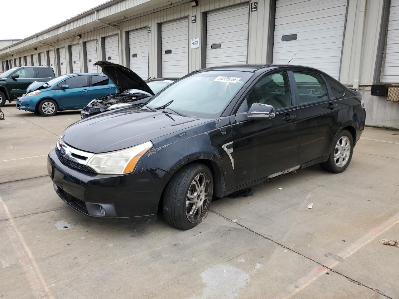 2008 Ford Focus Se Black vin: 1FAHP35N38W100421