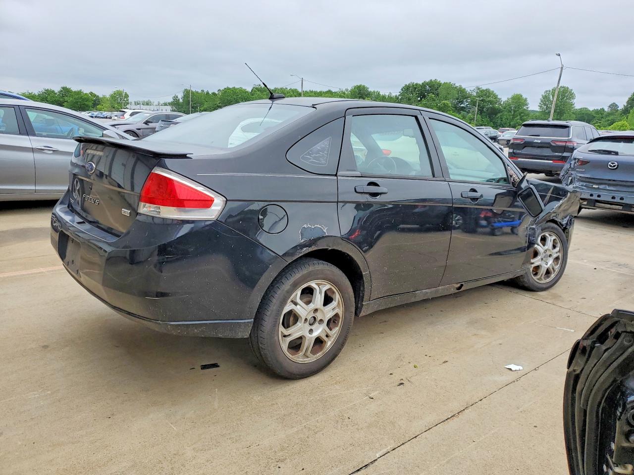 2008 Ford Focus Se Black vin: 1FAHP35N38W100421
