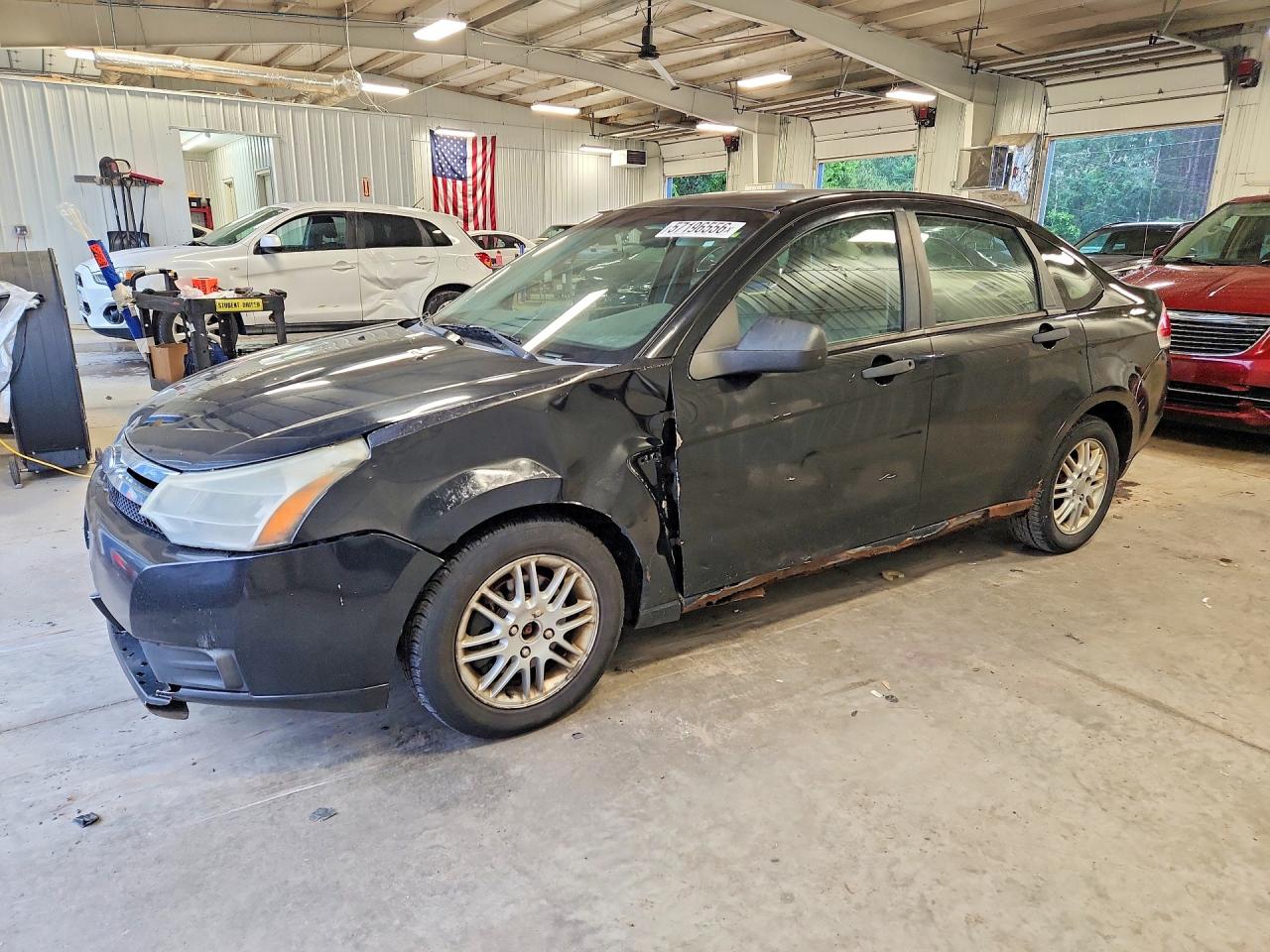 2008 Ford Focus Se Black vin: 1FAHP35N38W191416