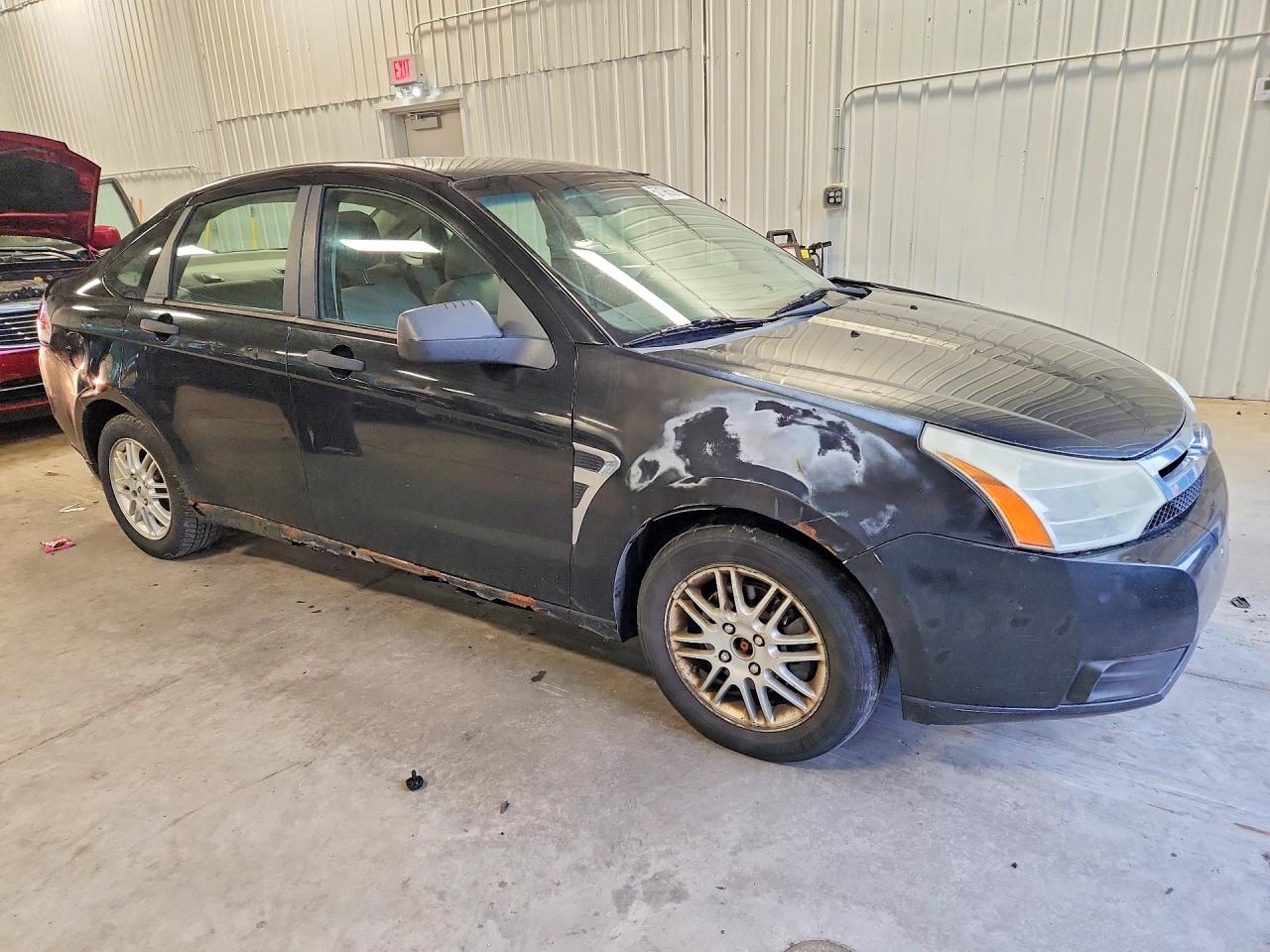2008 Ford Focus Se Black vin: 1FAHP35N38W191416