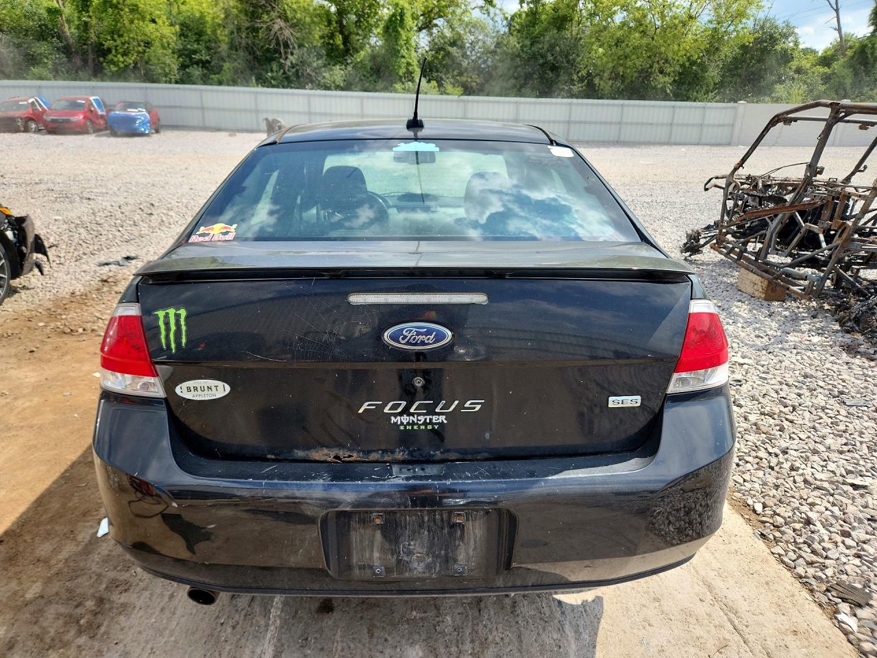 2008 Ford Focus Se Black vin: 1FAHP35N38W217951